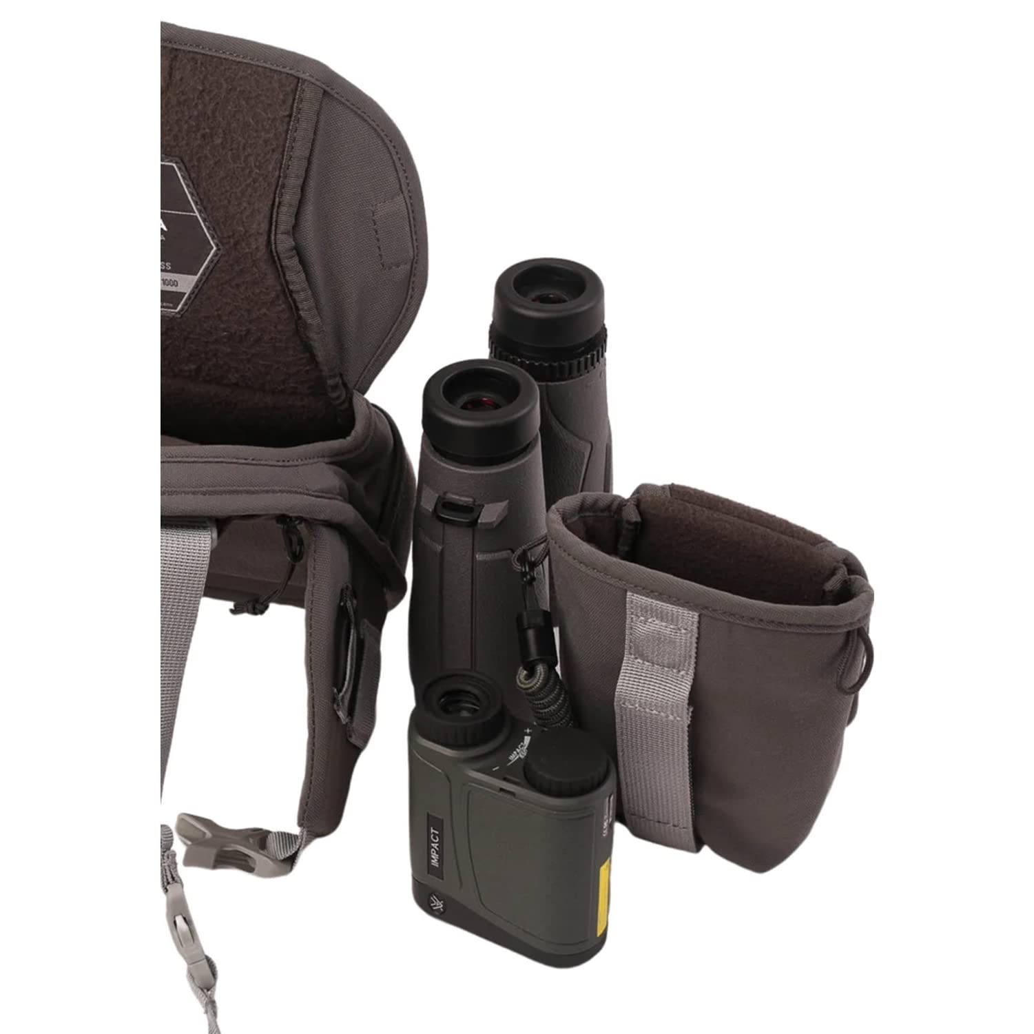 Pnuma Outdoors Bino+ Waterproof & Durable Binocular Harness - Adjustable Soft-Lined Tech Carrier for Hunting, Hiking & Outdoor Adventures (Fits Optics, Cameras & Electronics)