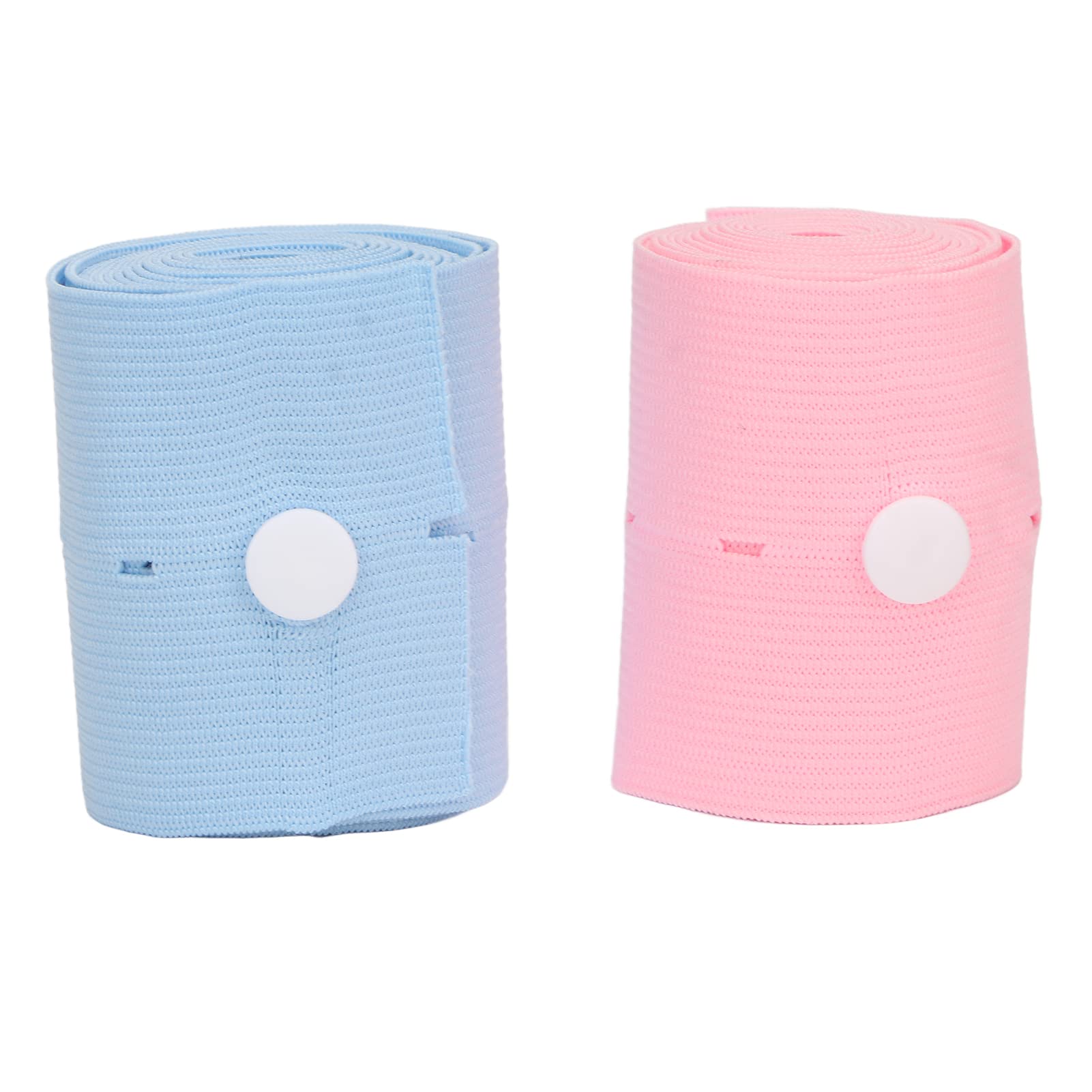 2pcs Adjustable Elastic Fetal Monitoring Belt with Snap, Foldable Pregnancy Heart Rate Strap for Expecting Mothers - Perfect for Home & Hospital Use During Prenatal Checkups