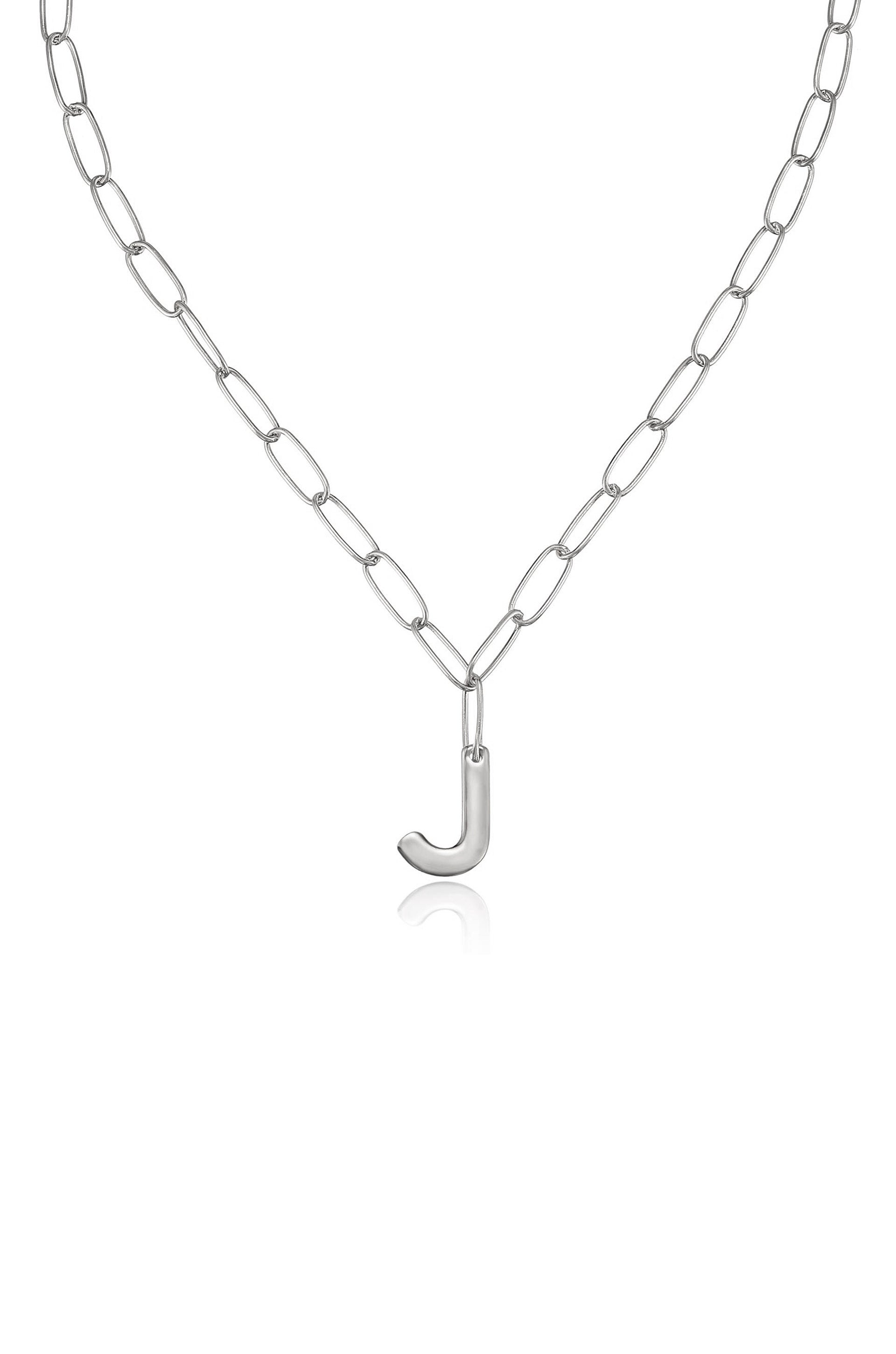Personalized Initial Necklace with Paperclip Link - Custom Name Letter Jewelry for Women - Perfect Gift for Birthday, Anniversary & Everyday Wear