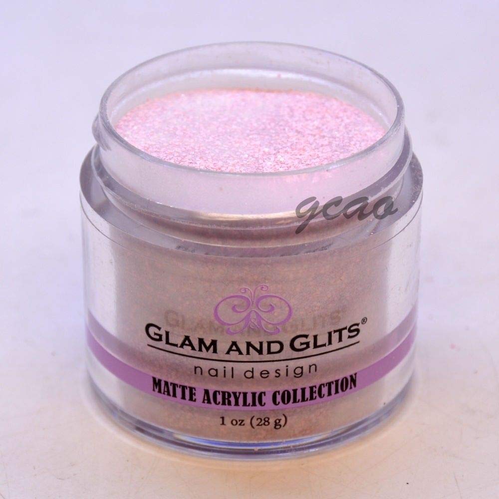 Glam Glits Acrylic Powder 1 oz - Birthday Cake MAT633 - Professional Nail Art Dip Powder for Manicures & Pedicures - Perfect for Home Salon, Nail Techs & DIY Nail Enthusiasts