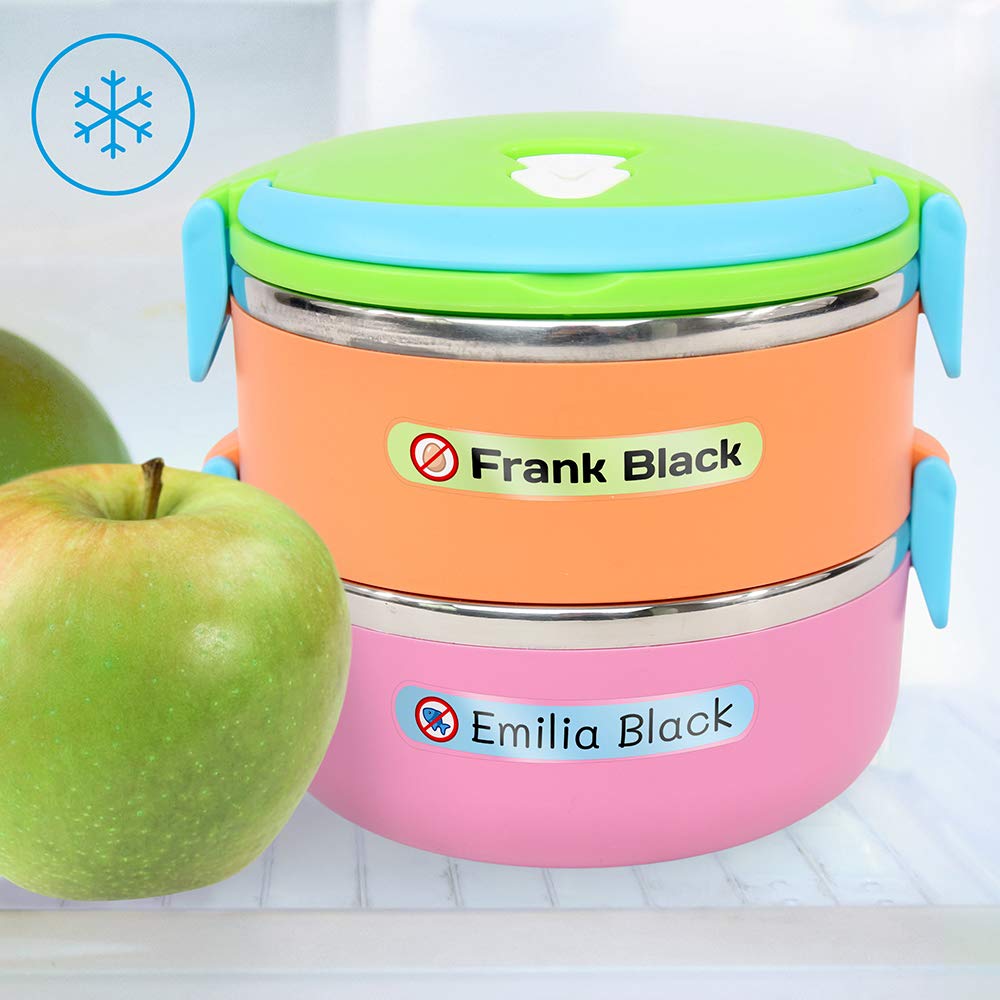 Personalized Waterproof Name Labels for Kids – 50 Custom Stickers for Books, Toys, School Supplies & Lunch Boxes – 2.3 x 0.4 Inch Durable Labels – Basic Pink – Perfect for Daycare, Preschool & Back-to-School Organization