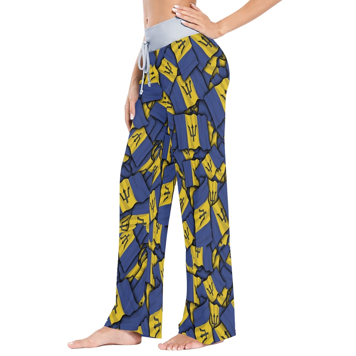 Women's Loose Casual Comfy Pajama Pants with Drawstring - Palazzo Wide Leg Lounge Pants for Sleep, Yoga & Home Relaxation