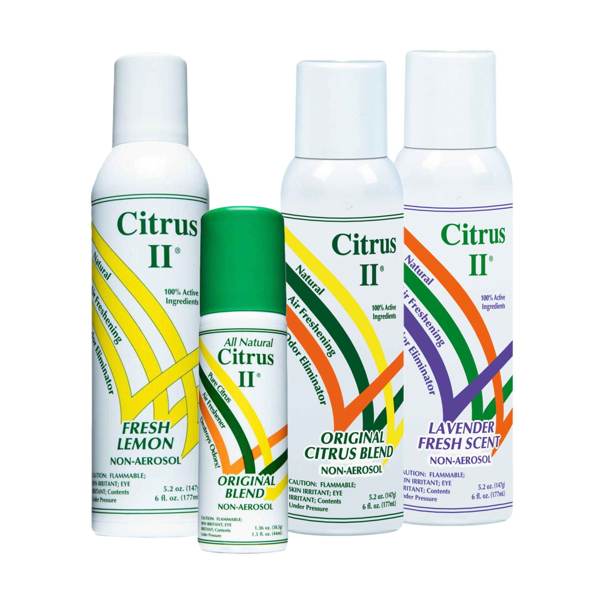 Citrus II Original All Natural Air Freshener Spray - Refreshing Orange Scent for Home, Car & Office - Eliminates Odors Naturally
