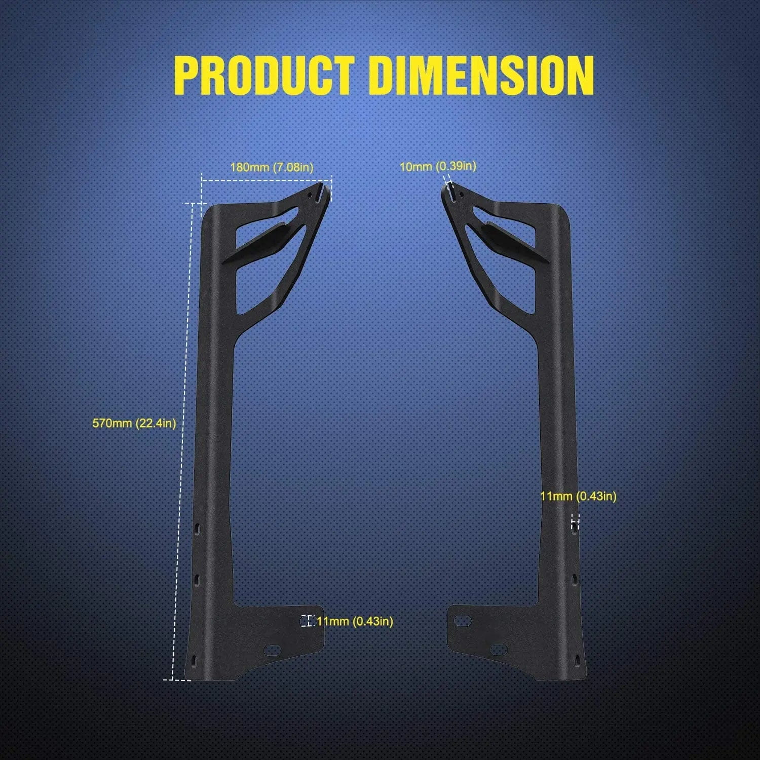 50 Inch LED Light Bar Windshield Frame Mount Kit for 2007-2017 Jeep Wrangler JK - Off-Road Lighting Upgrade for Adventure & Night Driving