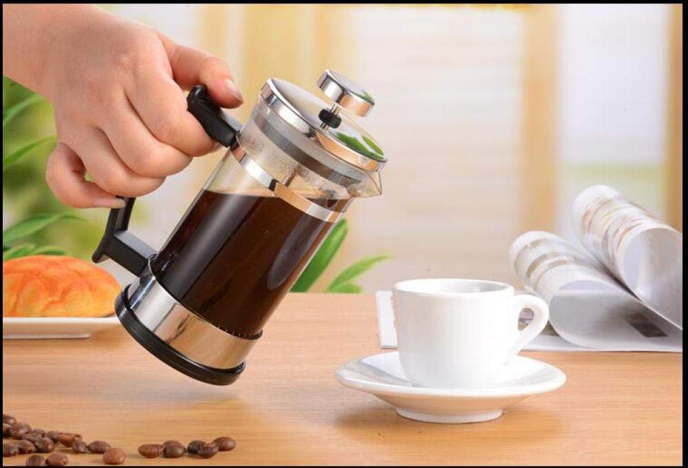 Premium 600ml Coffee Press Pot - French Press Coffee Maker & Tea Infuser for Home, Office, Camping | BPA-Free Stainless Steel Filter for Rich Brewing Experience