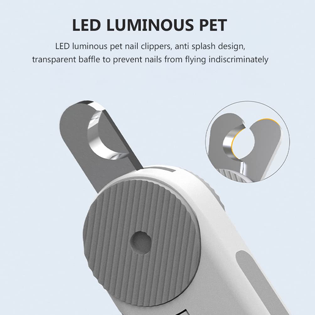 Balacoo LED Pet Nail Clipper - Professional Cat & Dog Nail Trimmer with Safety Guard, Grooming Tool for Small Animals - Perfect for Home Pet Care & Grooming Sessions