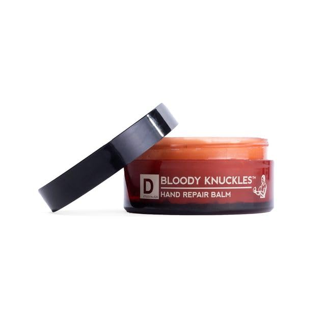 Duke Cannon Bloody Knuckles Hand Repair Balm - Unscented Moisturizing Balm for Dry, Cracked Hands | Lanolin-Enriched Formula | Travel Size 2-Pack | Ideal for Construction Workers, Gardeners & Outdoor Enthusiasts