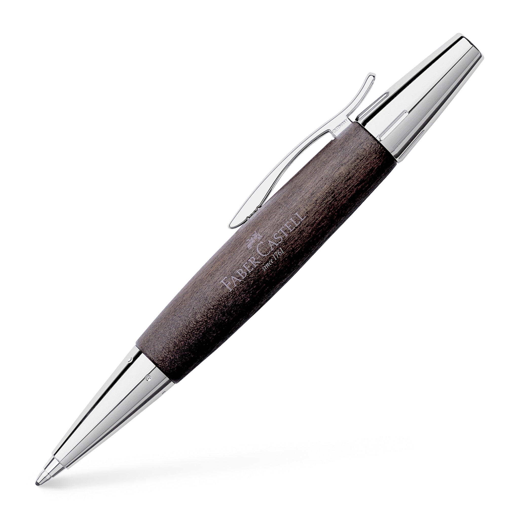 Elegant Wood & Polished Chrome Ballpoint Pen - Smooth Writing Office & Business Gift for Professionals (Black #148383) - Perfect for Corporate Events, Graduation Gifts & Daily Use