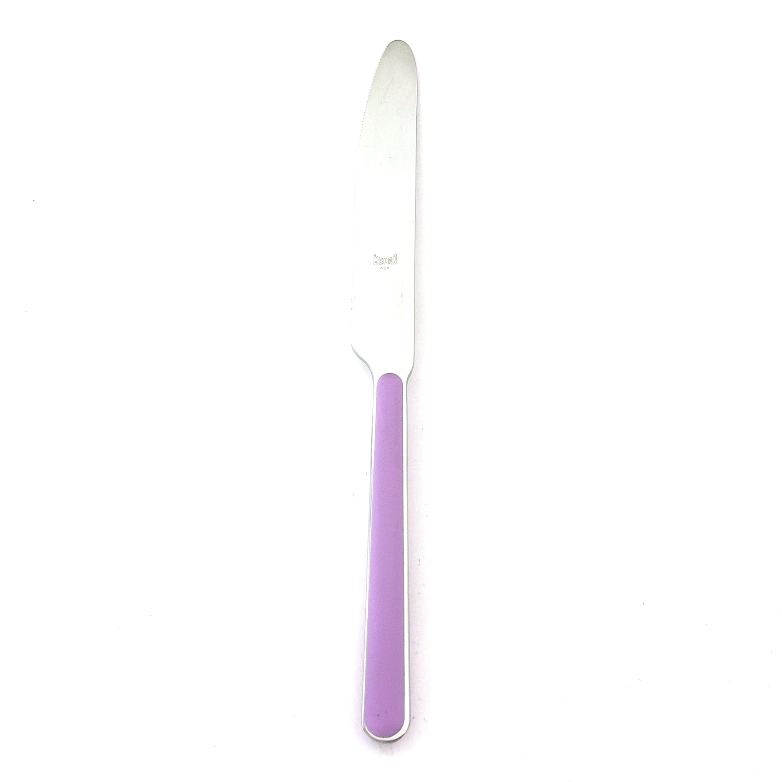 24-Piece Lilac Table Knife Set - Stainless Steel Flatware for Dining, Kitchen & Party Use