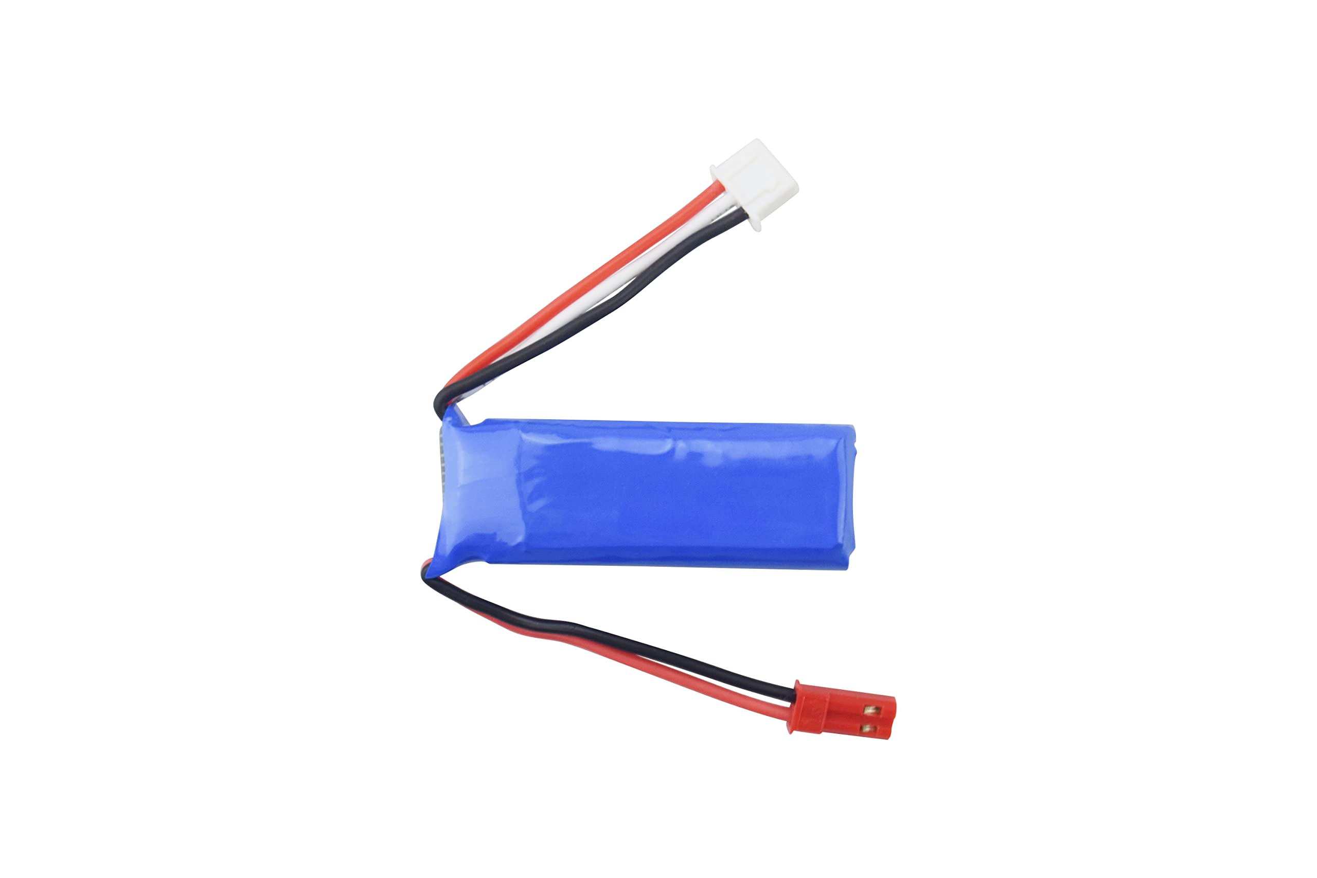 2PCS 7.4V 550mAh High-Rate Lithium Battery with 2-in-1 Charger for WLtoys K969 K979 K989 K999 P929 P939 284131 RC Cars - Perfect for High-Speed Racing and Off-Road RC Vehicle Performance
