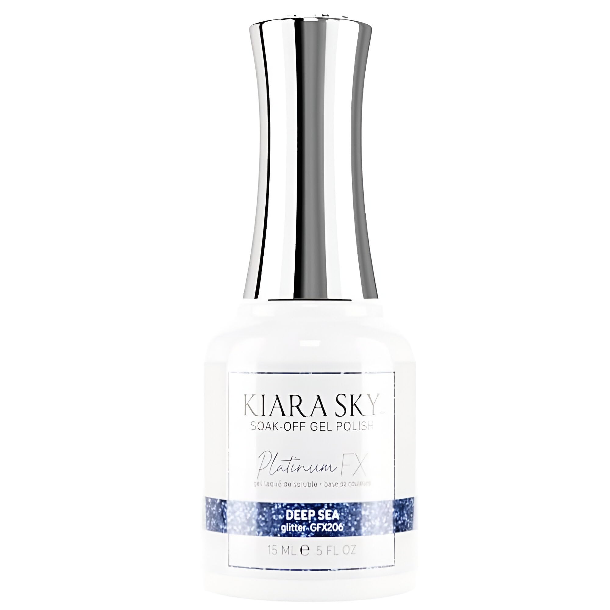 KIARA SKY Platinum FX Reflective Gel Polish 0.5 fl oz - Deep Sea Blue Nail Polish for Salon Quality Manicures | Perfect for Special Occasions, Nail Art & Long-Lasting Wear