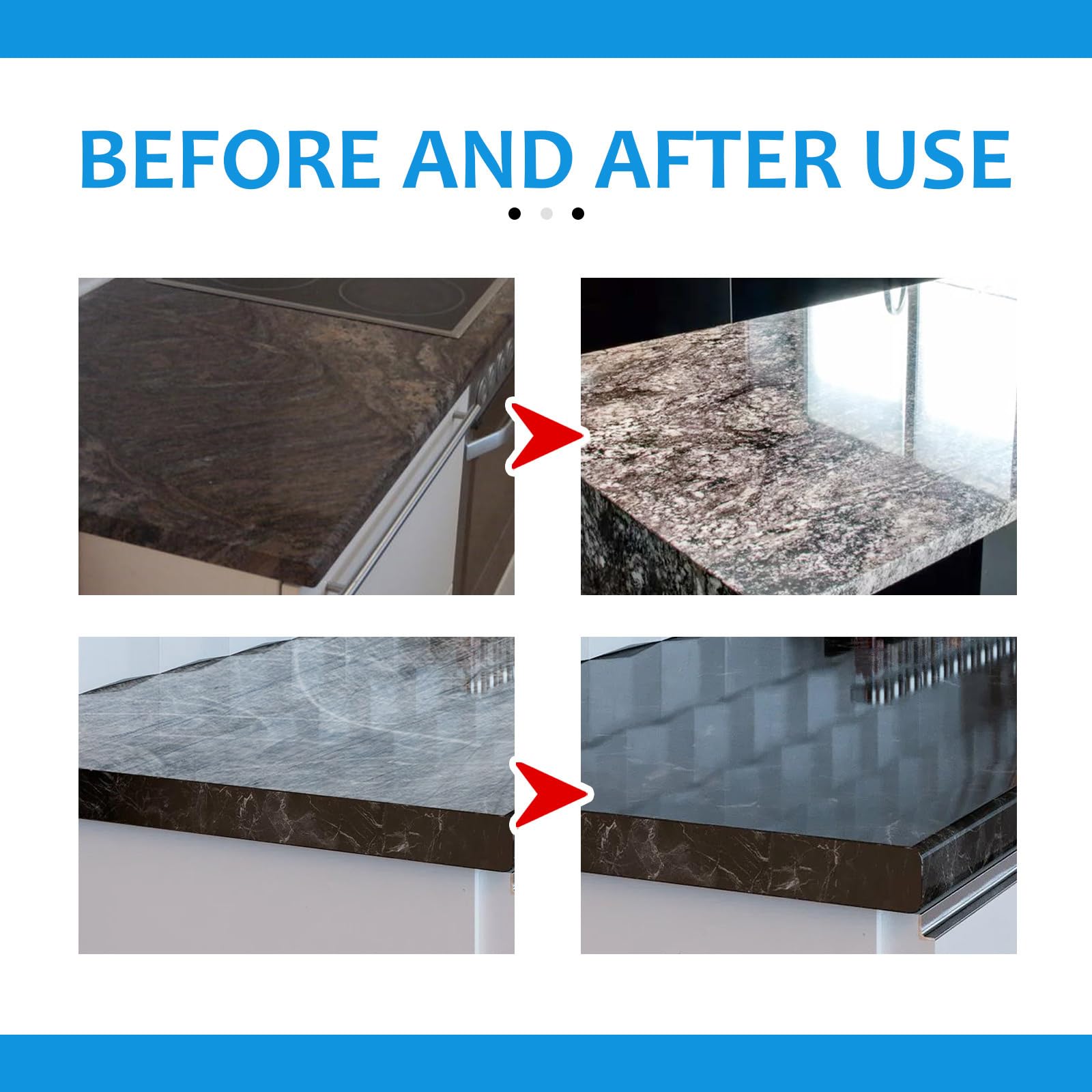 Donubiiu Stone Stain Remover Cleaner - Marble, Tile & Granite Cleaner & Polish | Nano Crystal-Plating Agent for Kitchen Oil Stains & Surface Protection | Ideal for Countertops, Floors & Bathroom Surfaces (1PC)