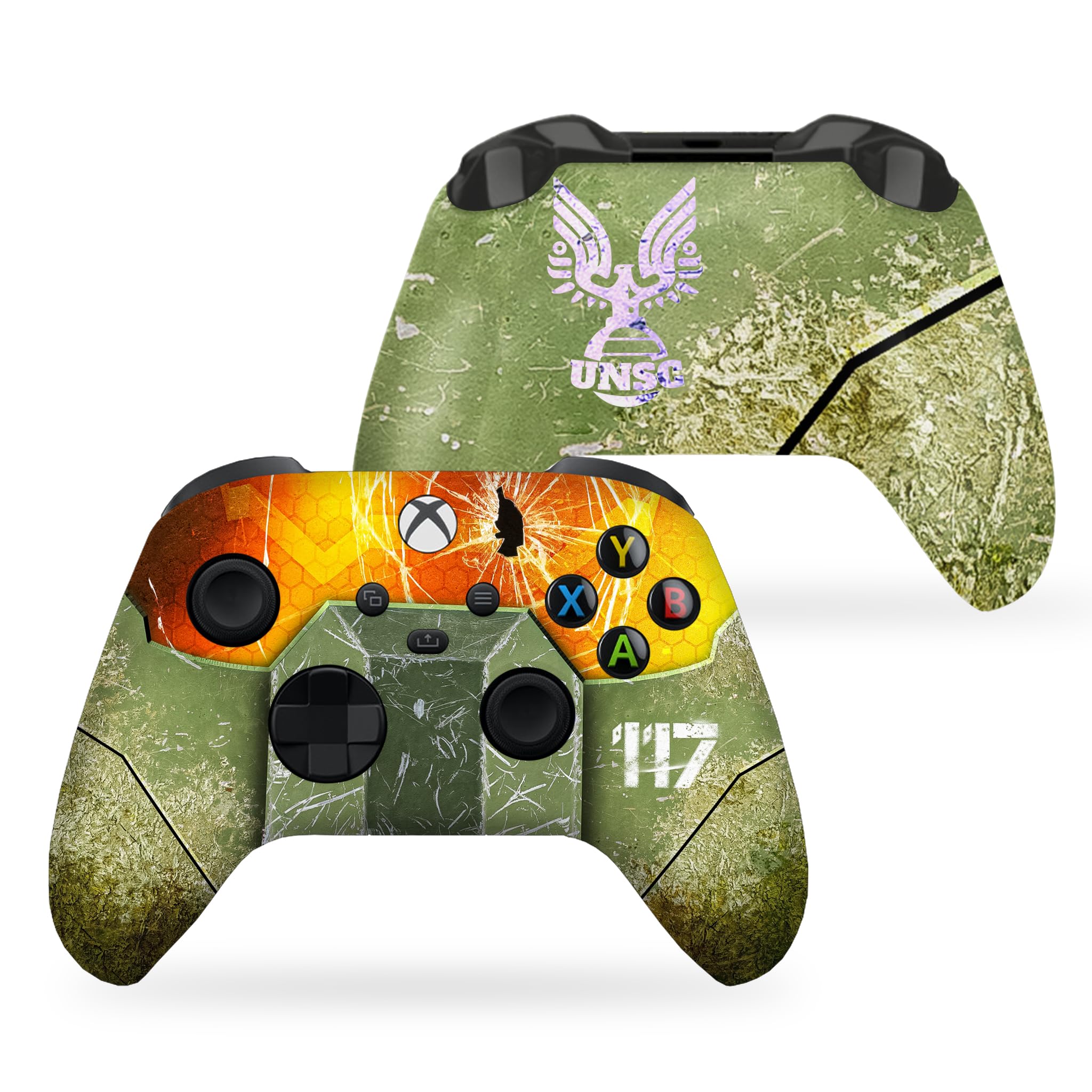 DreamController Halo Master Chief Wireless Xbox Controller - Compatible with Xbox One & Series X/S - Custom Hydro-Dip Printed in USA (Not a Skin) - Perfect for Gaming, Collecting & Gift Giving
