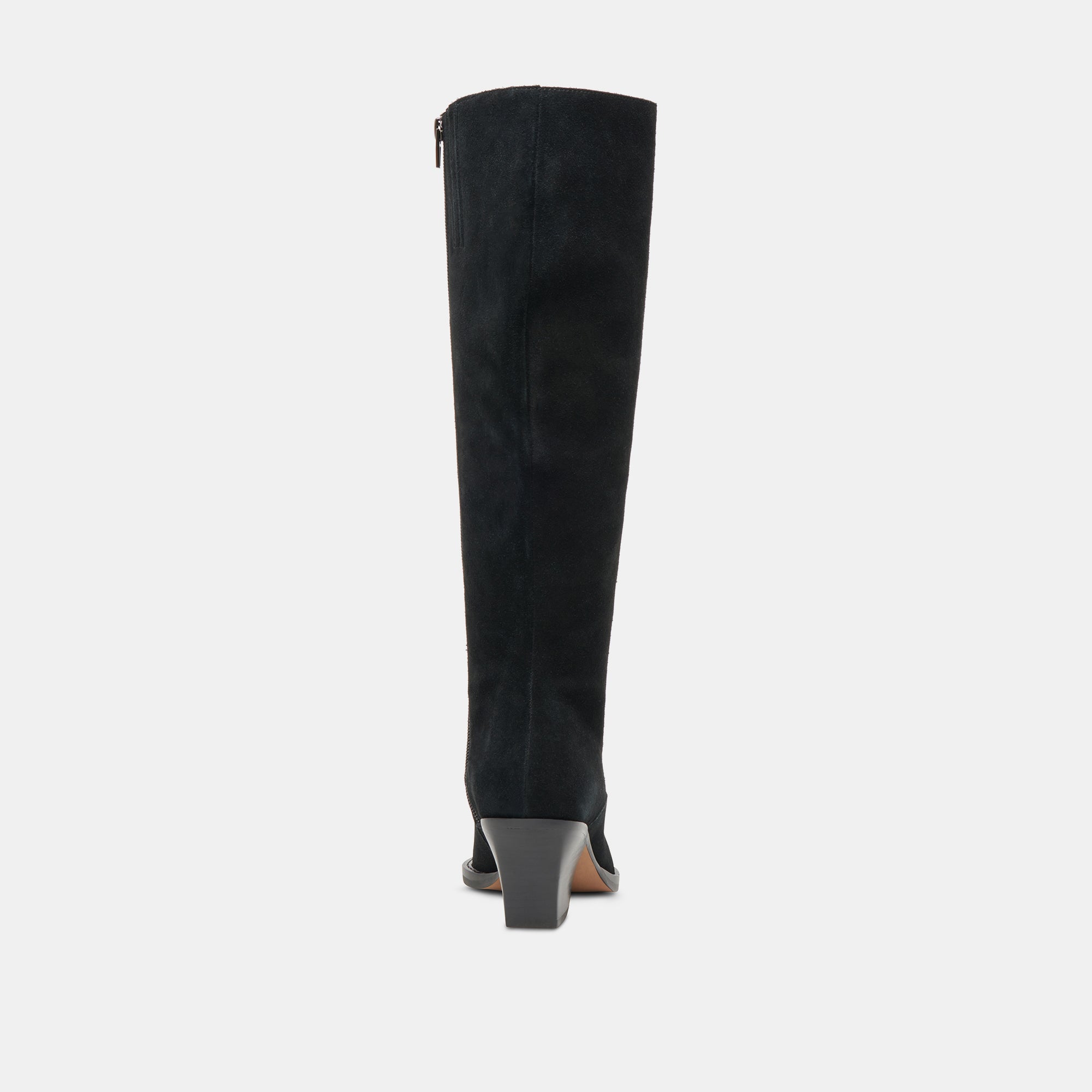Raj Wide Calf Boots for Women - Onyx Suede Comfortable Ankle Boots for Wide Feet | Perfect for Casual Wear, Office & Outdoor Activities