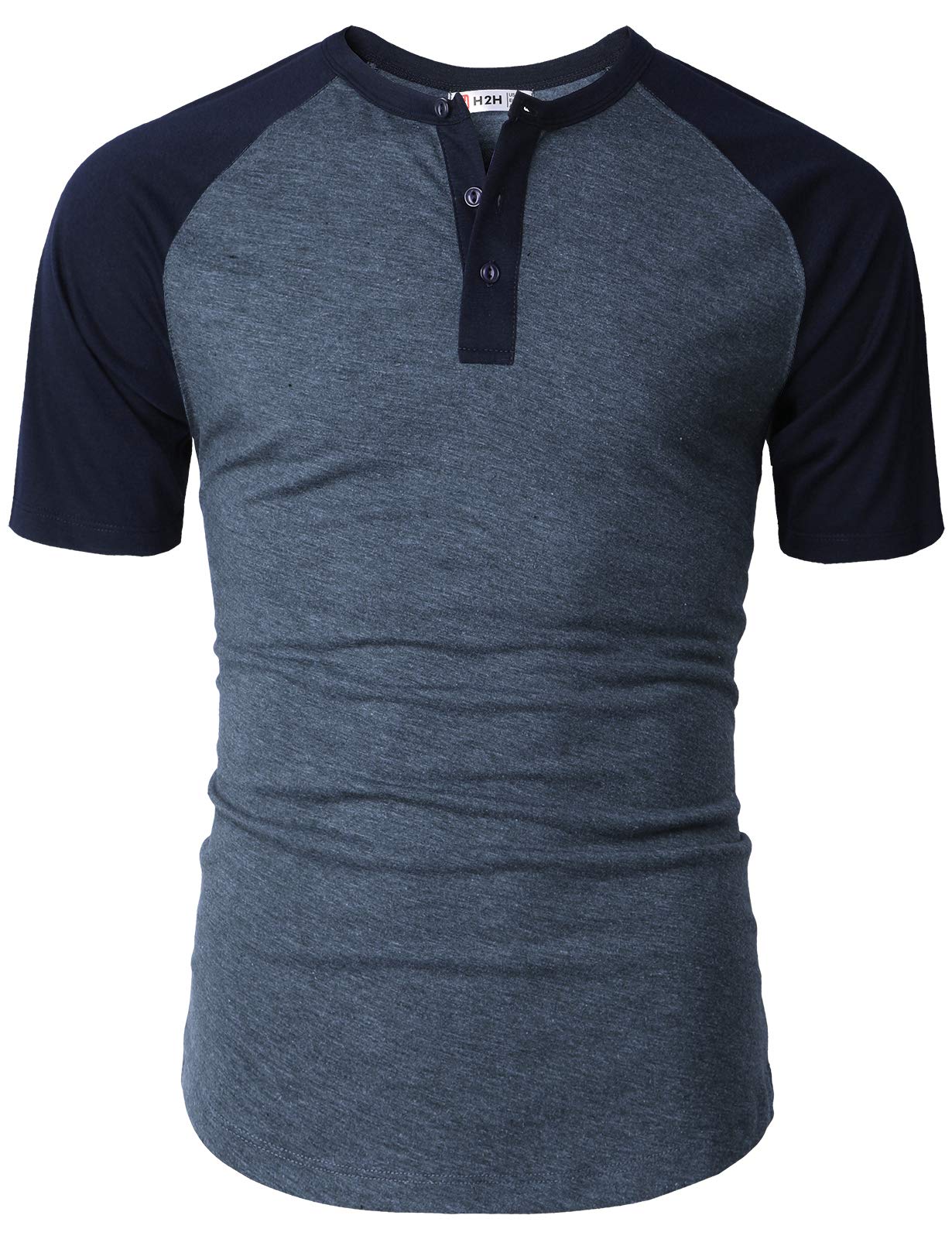 Men's Slim Fit Henley T-Shirt - Short Sleeve Raglan Casual Shirt for Everyday Wear | Perfect for Work, Weekend & Outdoor Activities
