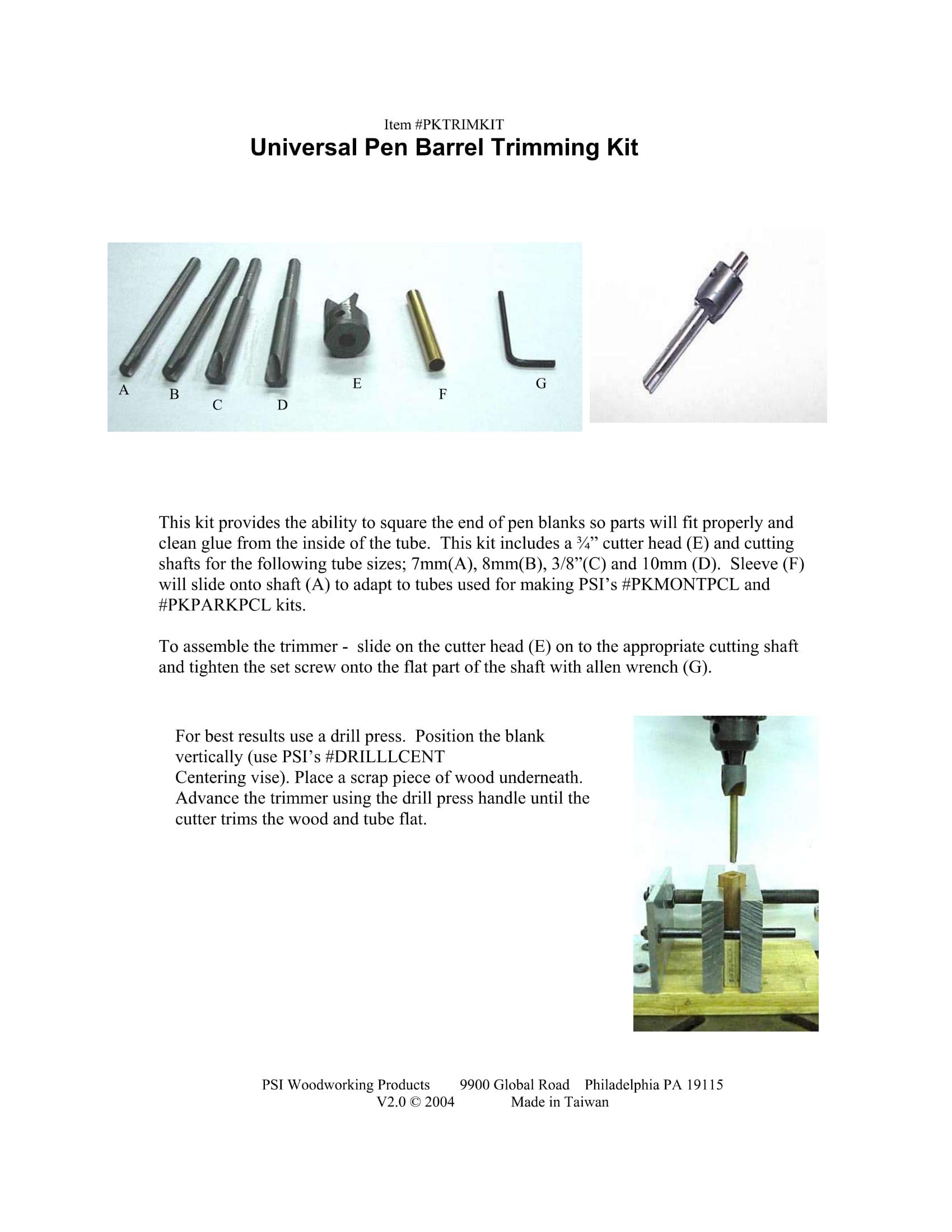 PKTRIMKIT Universal Barrel Trimming System with Steel Cutter - Professional Brass Case Trimmer for Reloading - Perfect for Ammo Reloading, Gunsmithing & DIY Shooting Range Maintenance