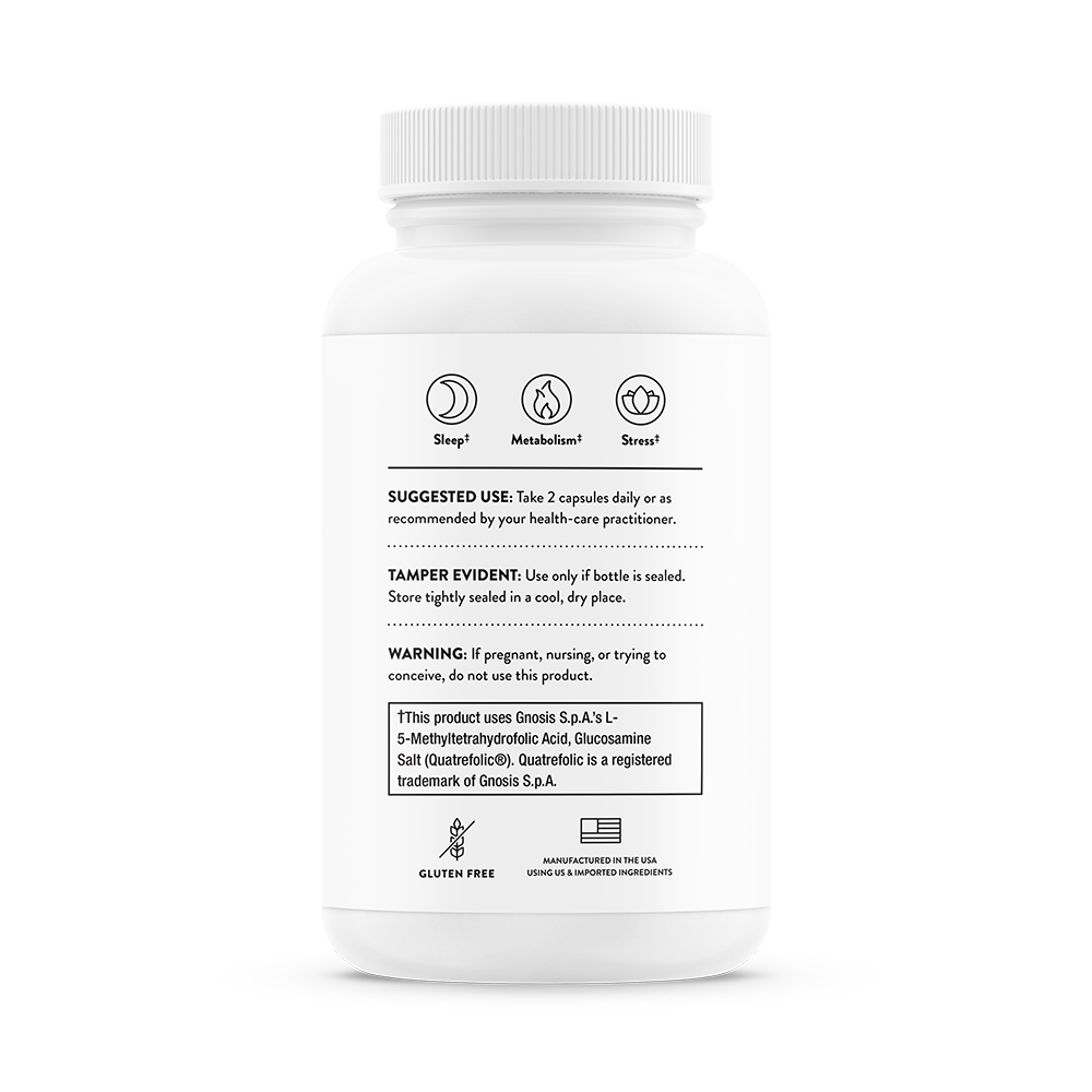 Thorne Craving and Stress Support Supplement - Natural Stress Relief & Appetite Control (SF809) - Supports Relaxation & Healthy Eating Habits for Daily Wellness