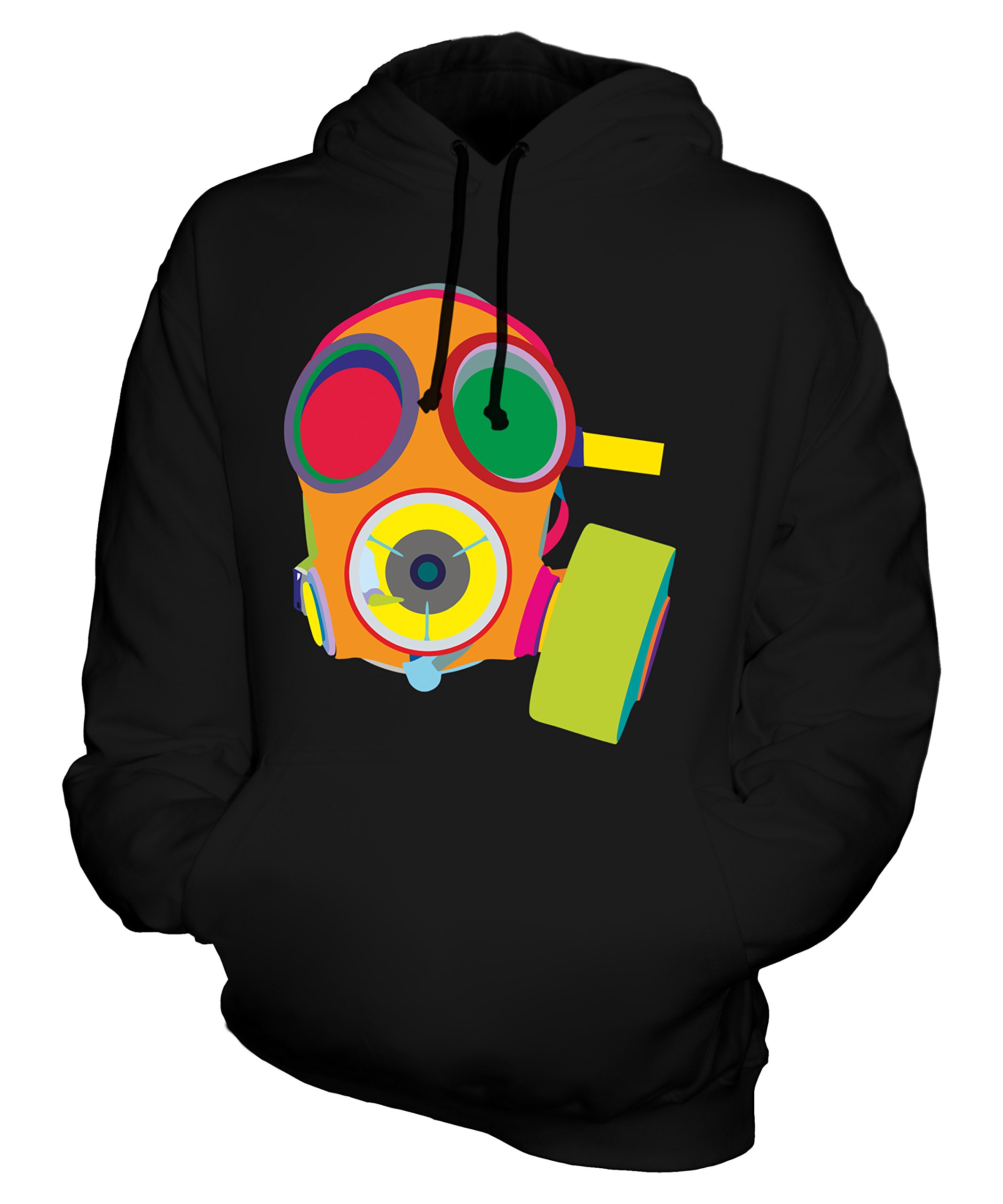 Unisex Vibrant Gas Mask Hoodie for Men & Women - Stylish Streetwear for Urban Fashion & Cosplay