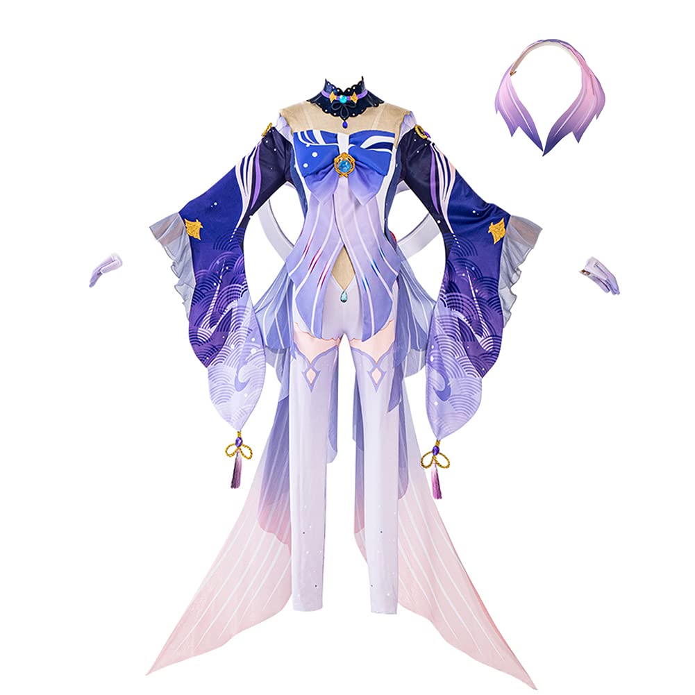 Sangonomiya Kokomi Cosplay Costume Full Set - Genshin Impact Official Character Outfit for Halloween, Anime Conventions & Cosplay Events