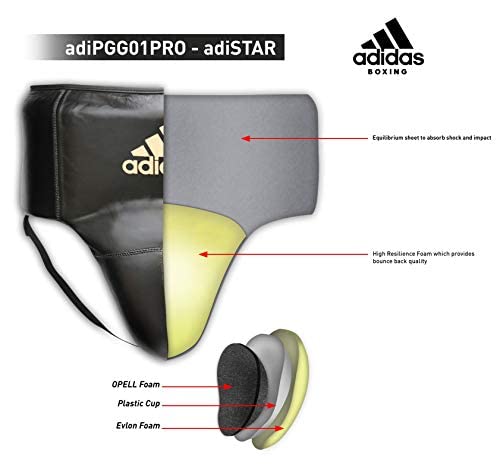 Adidas Adistar Pro Men's Groin Guard - Protective Cup for Boxing, MMA & Martial Arts Training - Lightweight & Comfortable Groin Protector for Combat Sports & Fitness