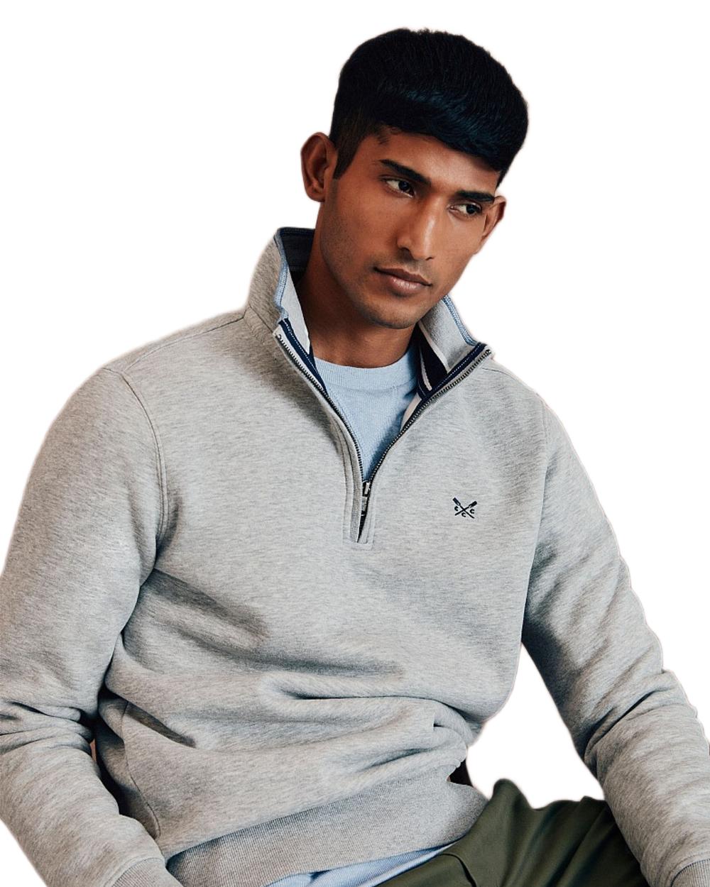 Men's Classic Half Zip Sweatshirt - Crew Neck Pullover for Casual Wear & Outdoor Activities | Comfortable & Stylish Menswear for Fall & Winter