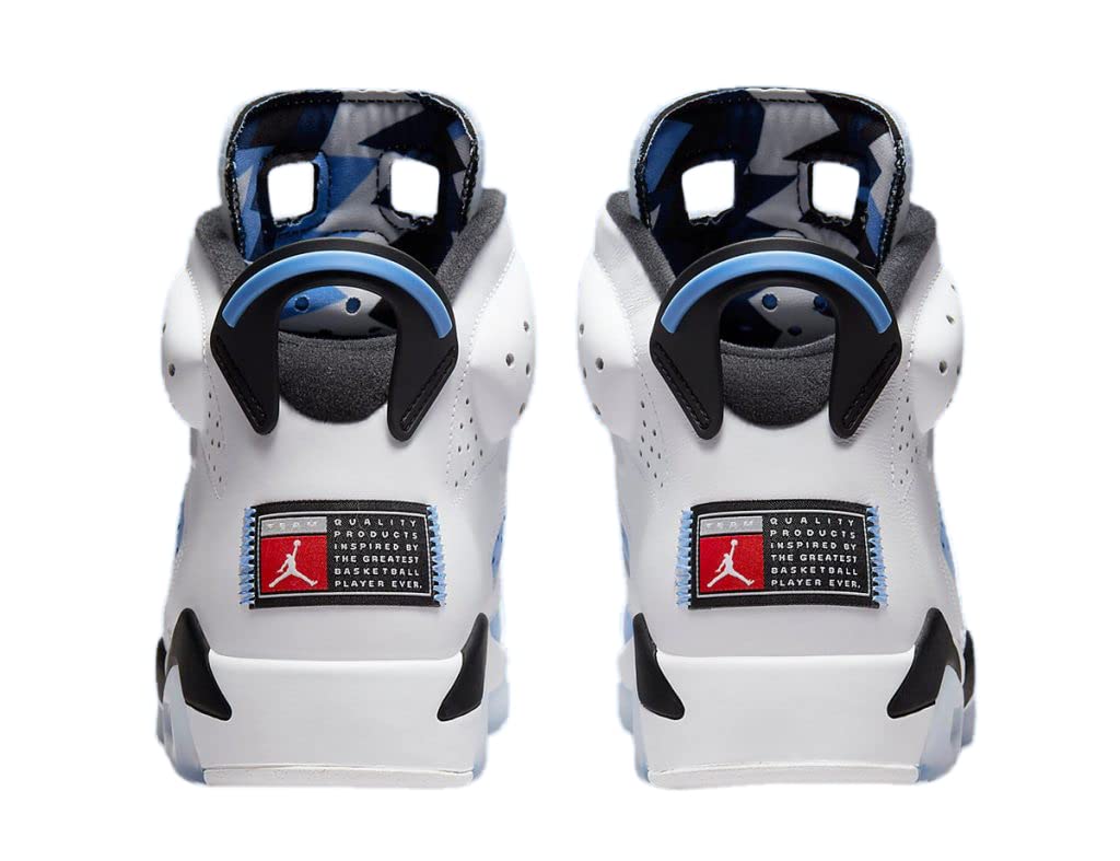 Nike Air Jordan 6 Retro CT8529-410 UNC Men's Basketball Shoes Size 10.5 - Authentic Sneakers for Streetwear & Basketball Games