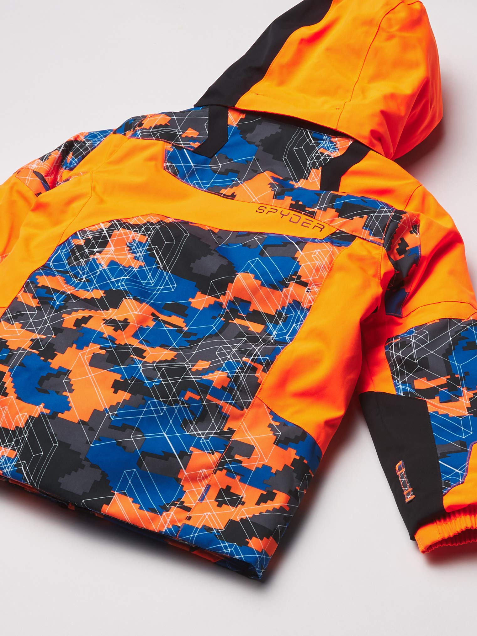 Spyder Boys Mini Leader Jacket - Camo Maze Print Waterproof Snow Jacket for Toddler & Little Kids (Ages 5-7) - Winter Outdoor Skiing & Snowboarding Coat