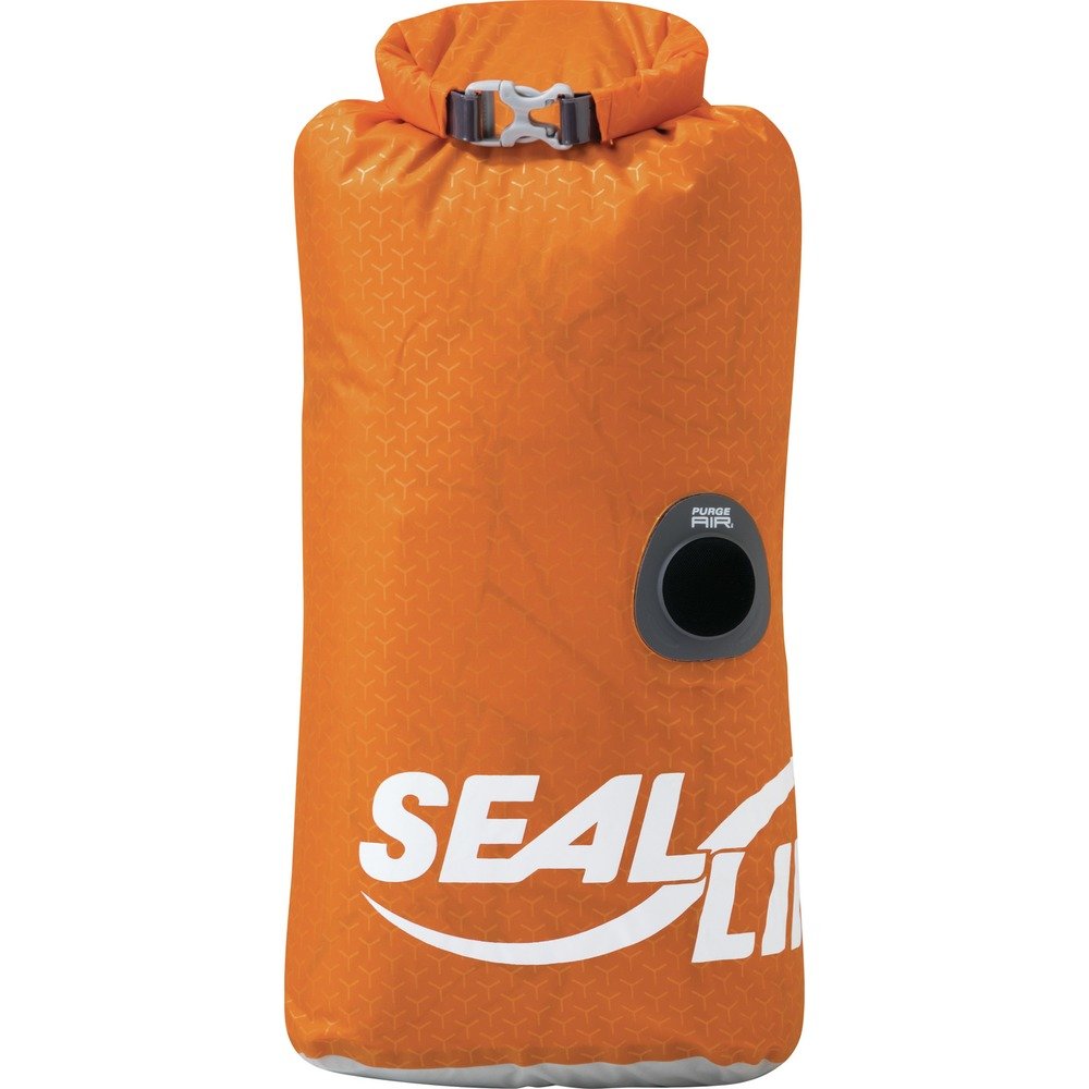 SealLine Blocker PurgeAir Dry Sack - Waterproof Stuff Sack for Camping, Hiking & Outdoor Gear Storage | Keep Clothes Dry in Rain & Water Activities