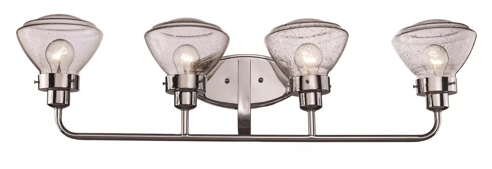 Trans Globe Lighting 71624 Polished Chrome 4-Light Bathroom Vanity Wall Sconce - Colorado Collection for Modern Bathroom & Powder Room Lighting