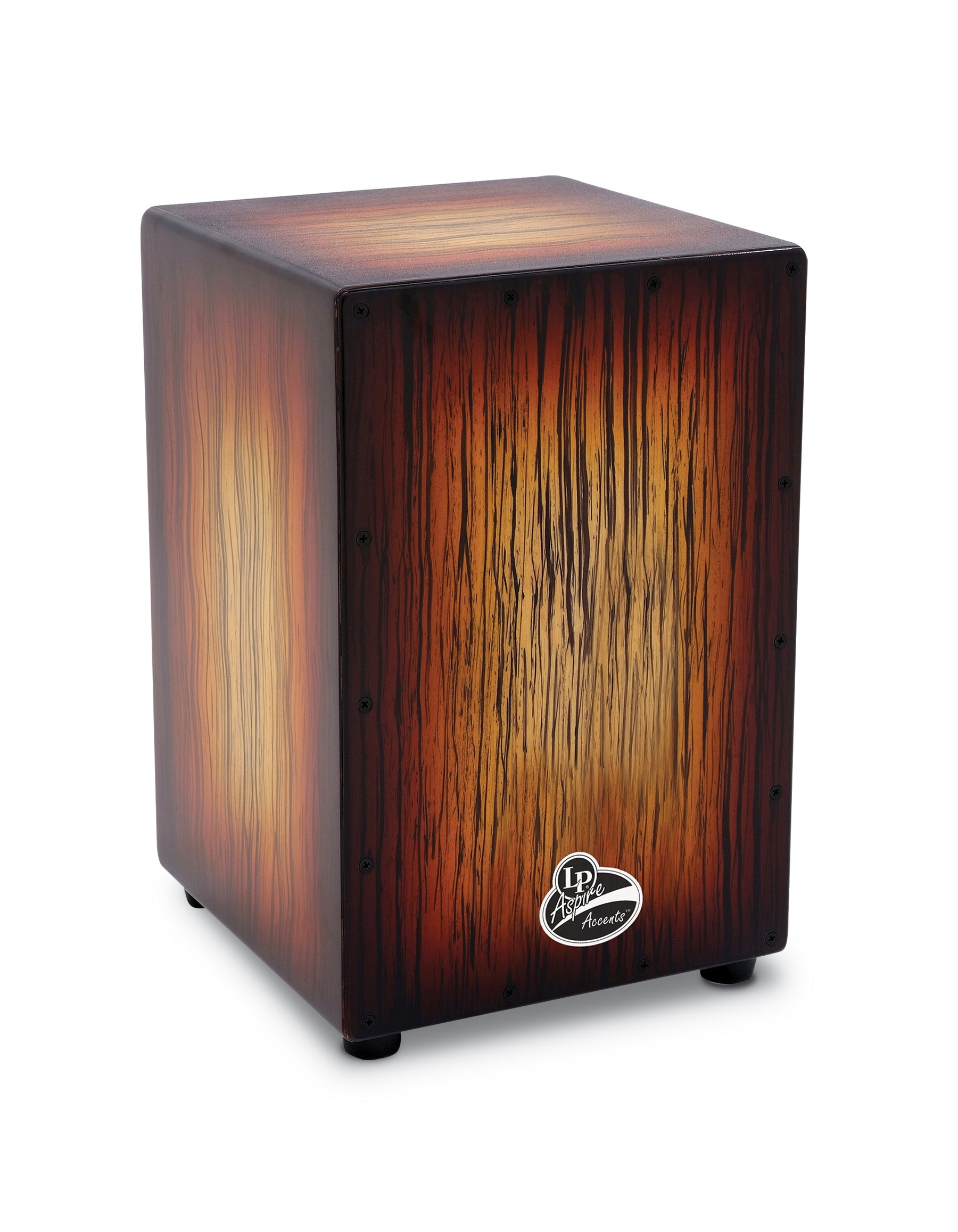 LP Aspire Accents Wire Cajon Drum - Sunburst Streak Finish LPA1332-SBS | Hand Percussion Instrument for Live Performances, Music Therapy & Home Decor