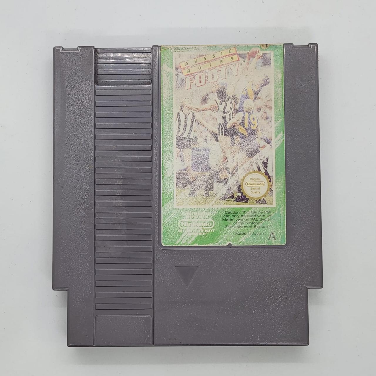 Original Aussie Rules Footy NES Game for Nintendo Entertainment System - Classic Retro Gaming for Football Fans & Collectors (PAL Version) | Perfect for Nostalgic Gaming Nights & Sports Memorabilia Collections
