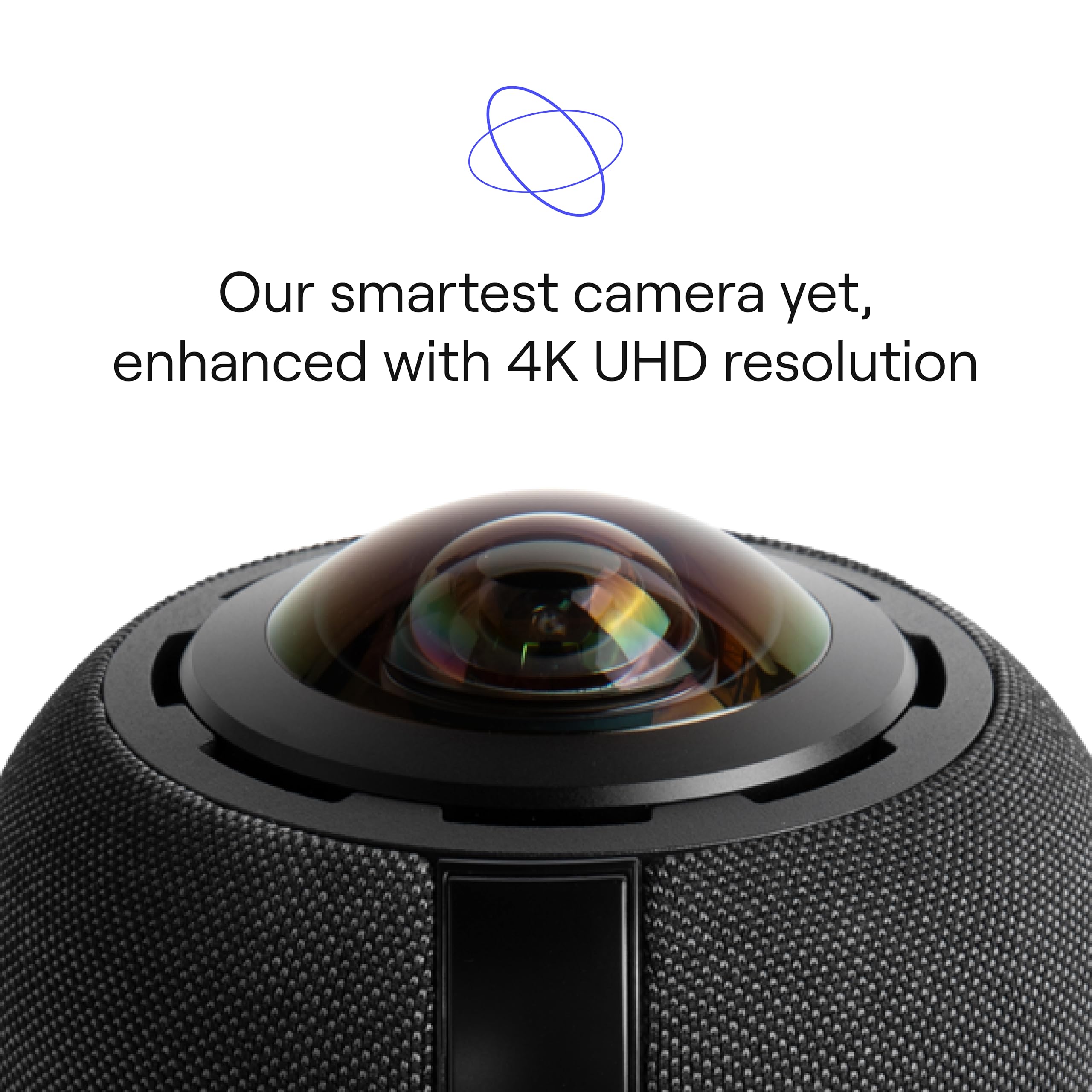 Meeting Owl 4+ 360-Degree 4K Smart Video Conference Camera with Microphone & Speaker | Auto Speaker Focus, Smart Zoom & Noise Cancellation | Perfect for Hybrid Meetings, Remote Teams & Virtual Classrooms