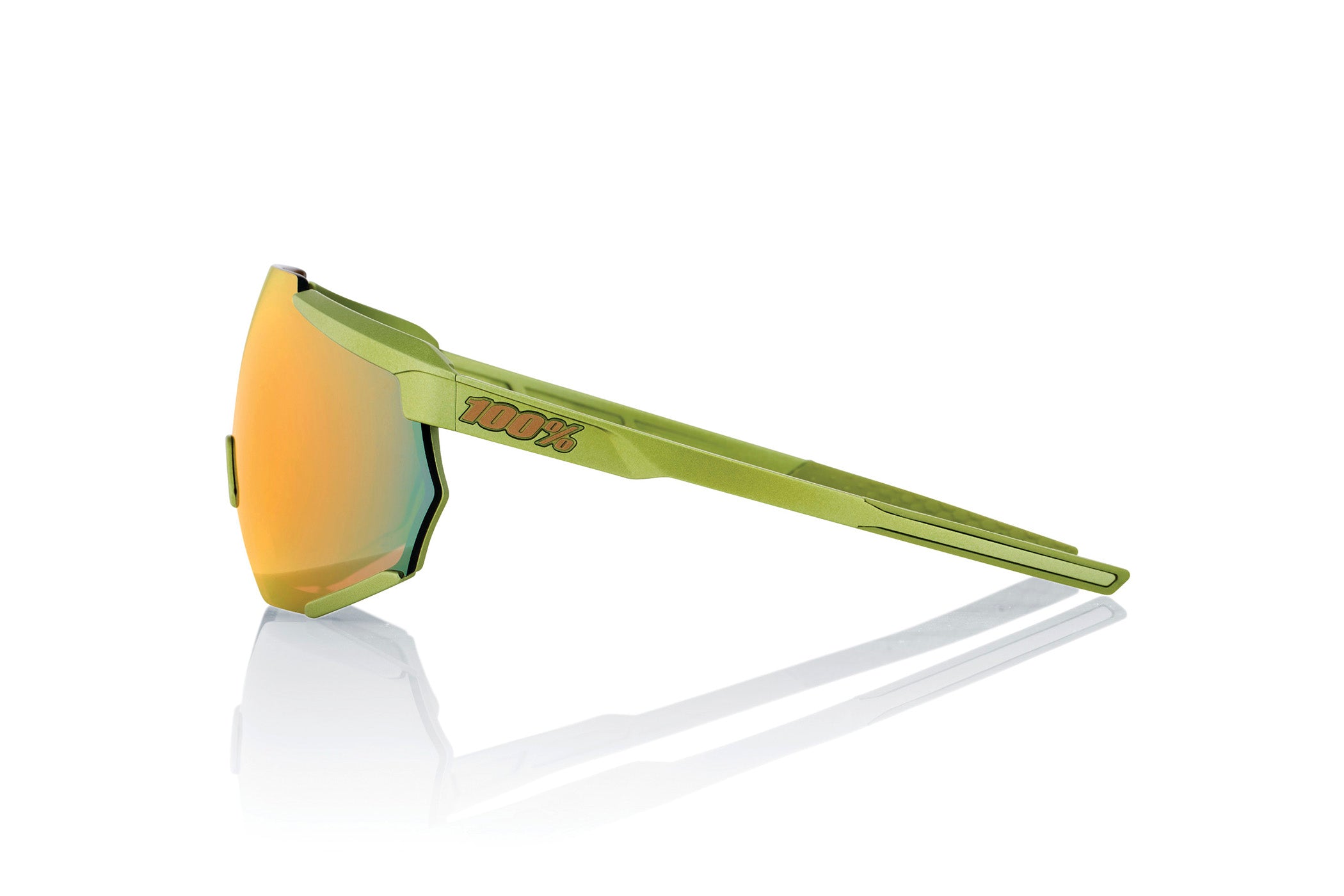 100% UV Protection Polarized Racetrap Sunglasses - Matte Metallic Viperidae Style for Men & Women - Perfect for Driving, Running, and Outdoor Sports