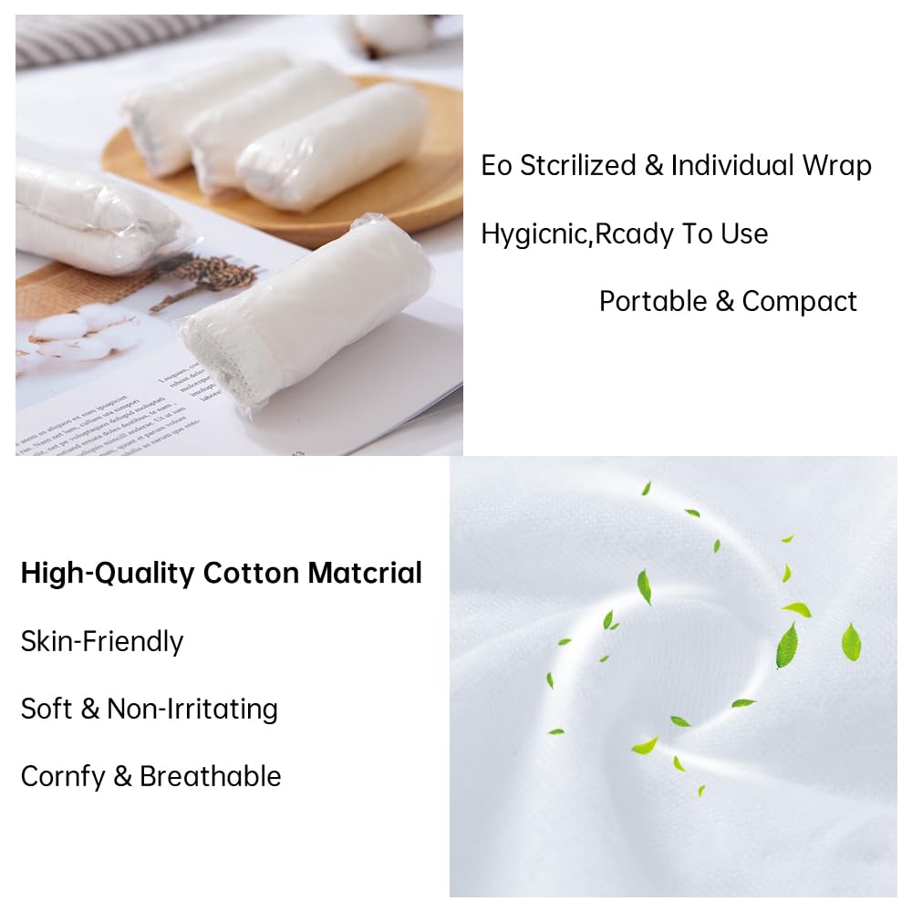 20/10/5 Pack Women's Disposable 100% Cotton Underwear - Breathable Ladies Briefs Panties for Travel, Hotel, Spa, Hospital & Emergency Use - Perfect for Postpartum, Gym & Daily Comfort