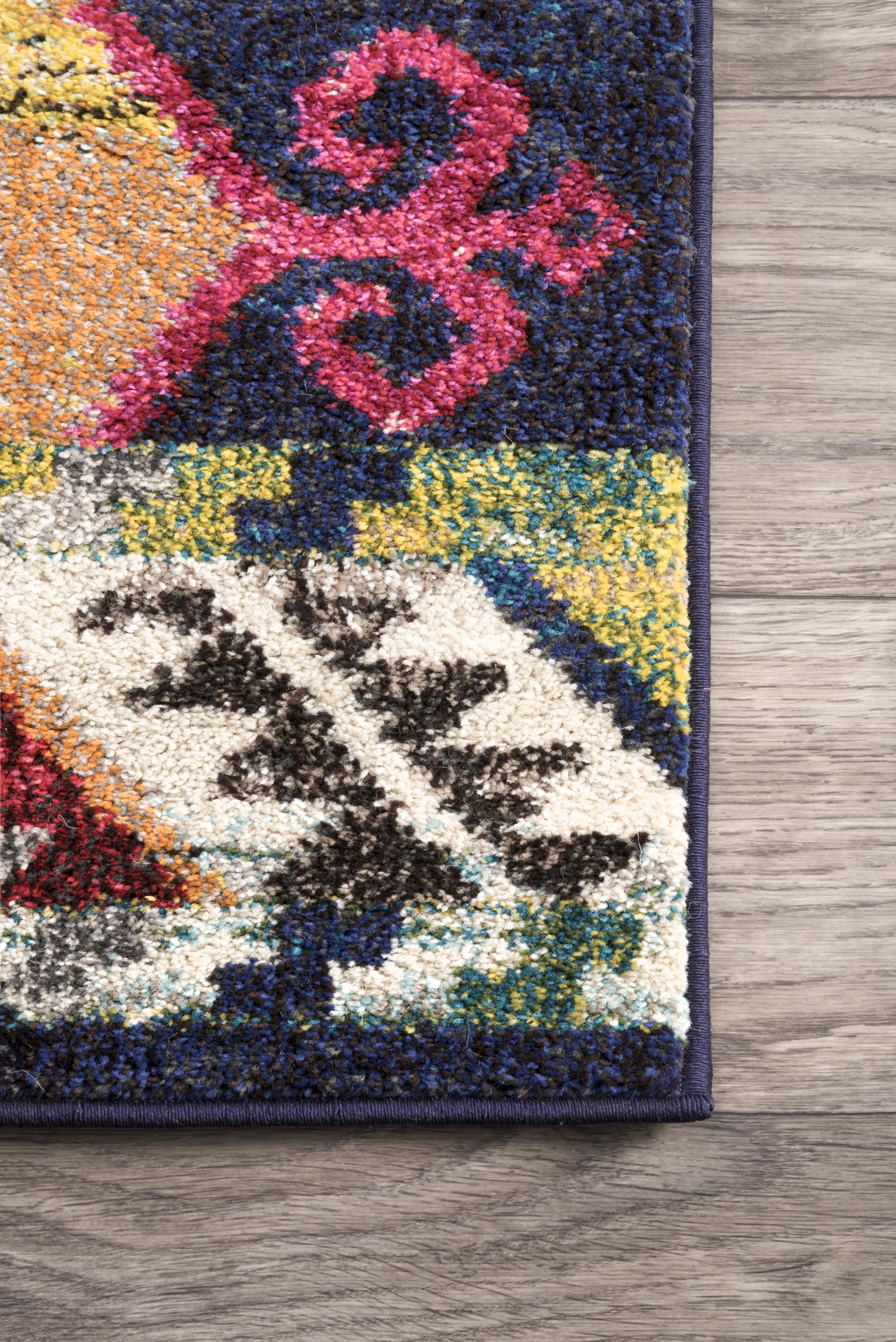 Aztec Totem Area Rug | Handmade Multicolor Bohemian Tribal Design for Living Room, Bedroom & Home Decor