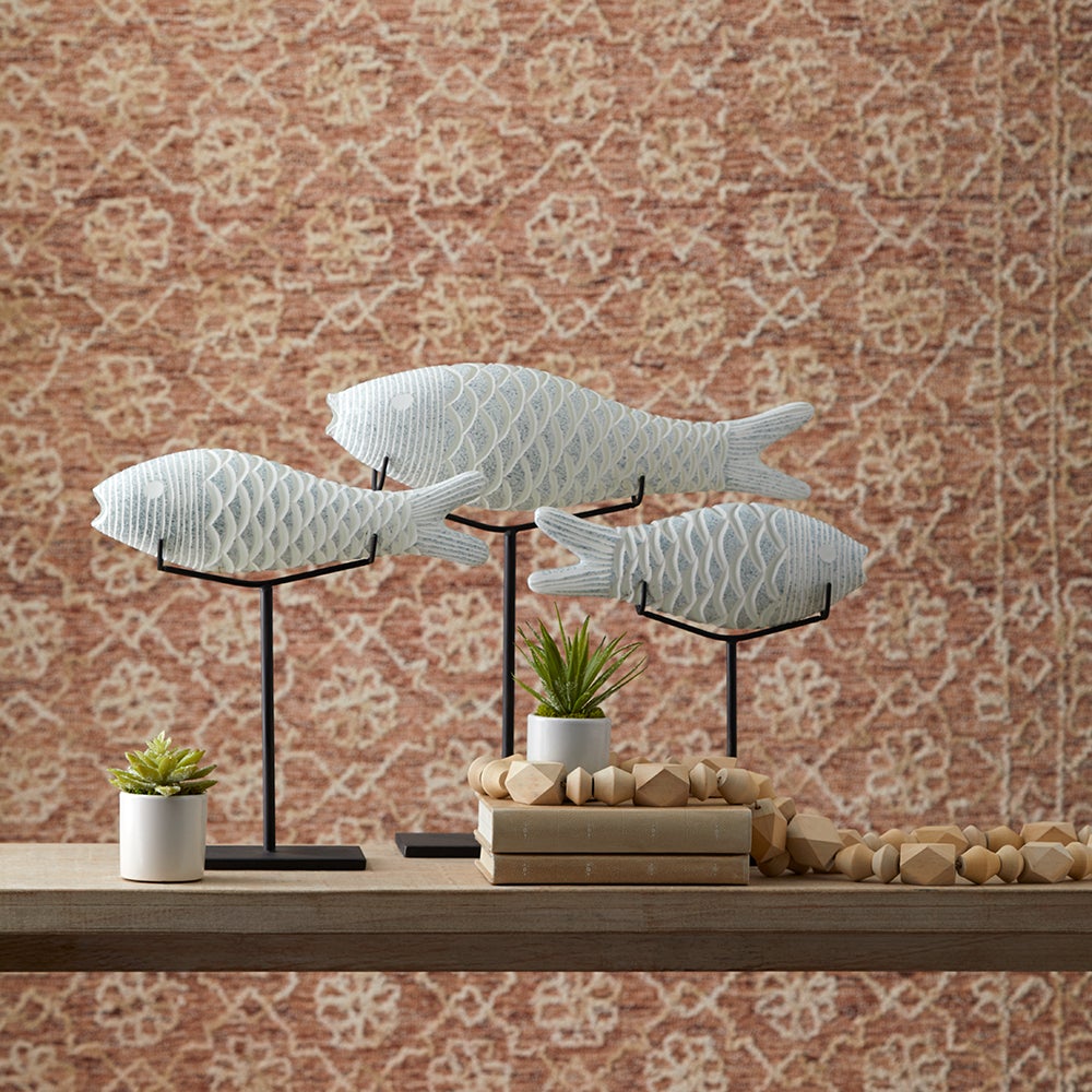 Cyan Design 10034 Grouper Sculpture - Clear & Frosted Glass Fish Statue - Small Home Decor for Living Room, Office & Coastal Theme Interiors