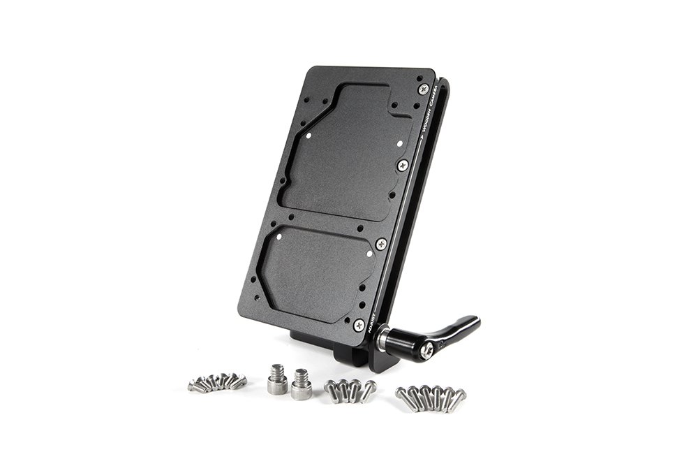 Professional Wooden Camera Battery Slide Mounting System - Compatible with V-Mount, Gold Mount & QRC Gold Mount Battery Plates - Perfect for DSLR, Mirrorless & Cinema Camera Rig Setups