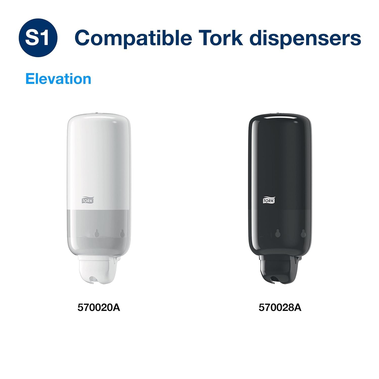 Tork Extra Mild Hand Washing Liquid Soap Refill - 6 Pack (1L Each) with Free White Liquid Soap Dispenser - Gentle Skin Care for Home, Office & Public Restrooms - Ideal for Hand Hygiene & Sanitizer Use