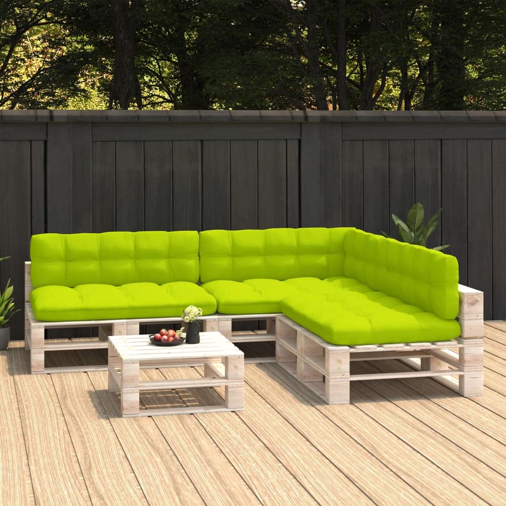 7-Piece Bright Green Outdoor Cushion Set - Replacement Patio Swing, Bench & Sofa Cushions | Waterproof & Comfortable for Garden, Deck, Porch Furniture