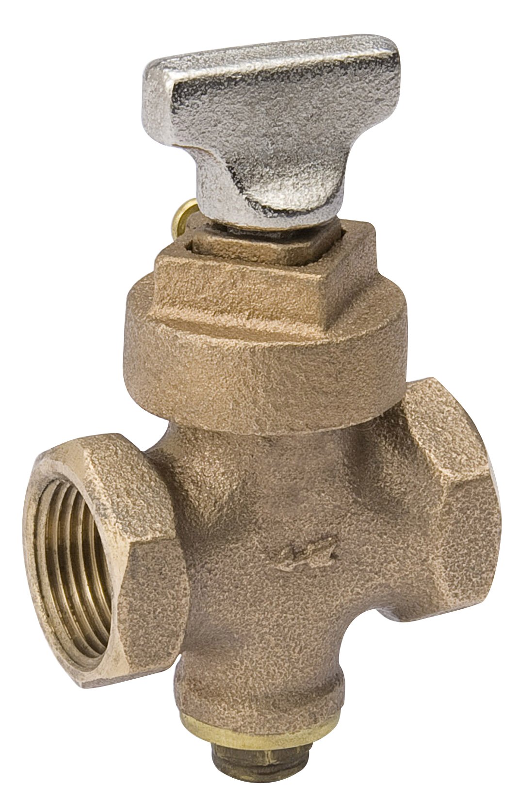 B & K 105-905NL 1 Inch Brass Key Stop Valve - Perfect for Plumbing, Water Supply Lines & Emergency Shut Off Applications