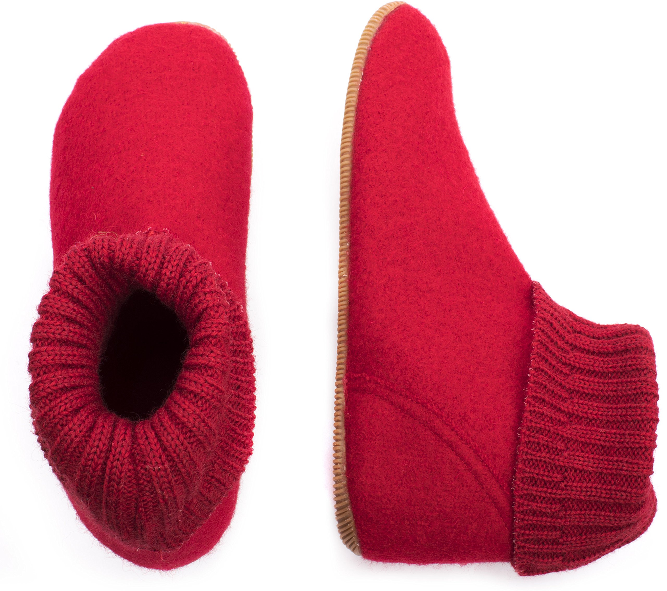 Giesswein Women's Wildpoldsried Hi-Top Slippers - Cozy Grey (Anthrazit) Wool Shoes, Size 7.5 UK - Perfect for Indoor Comfort & Winter Warmth at Home