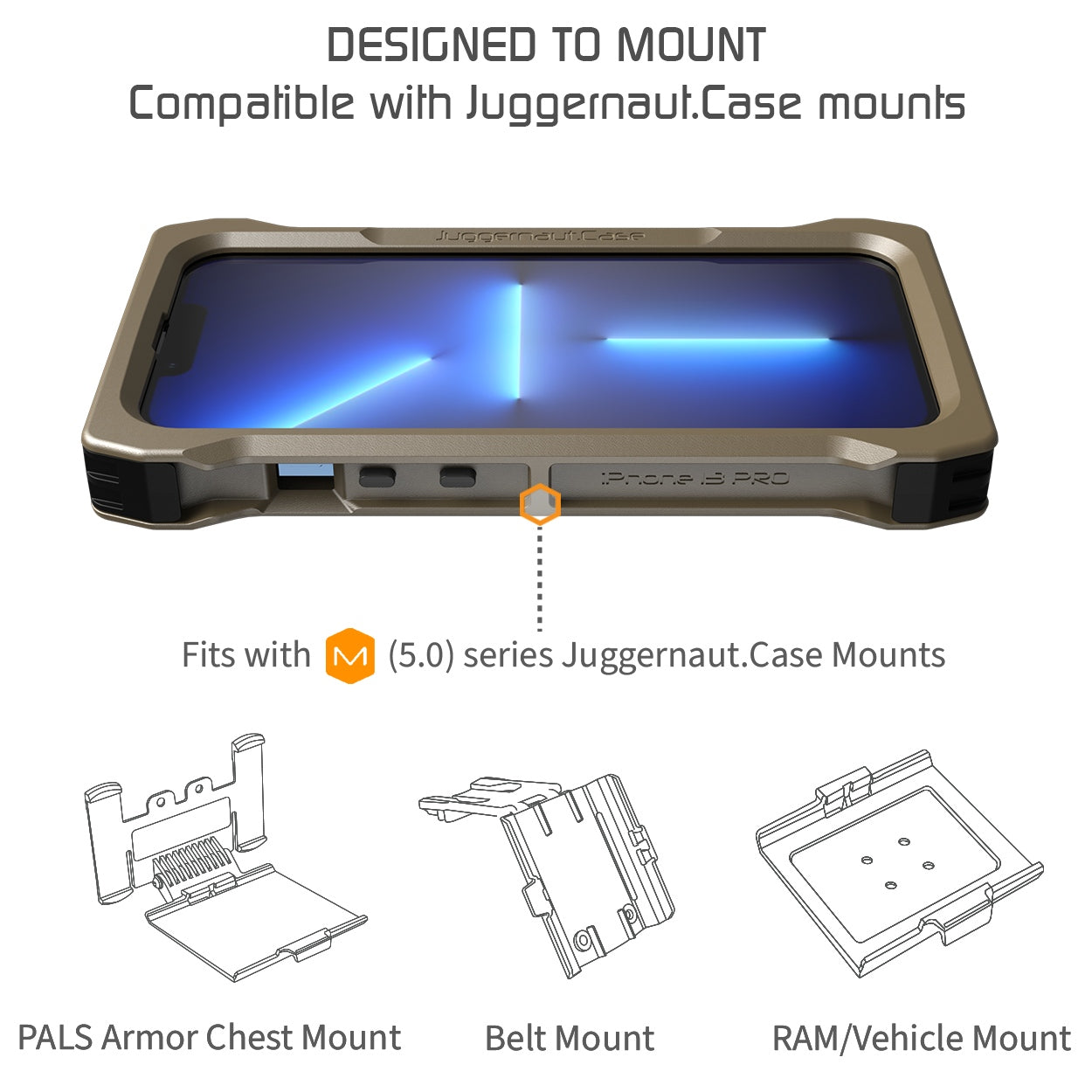iPhone 13 Pro IMPCT Shockproof Case - Premium Protection Made in USA | Perfect for Outdoor Activities, Travel & Daily Use