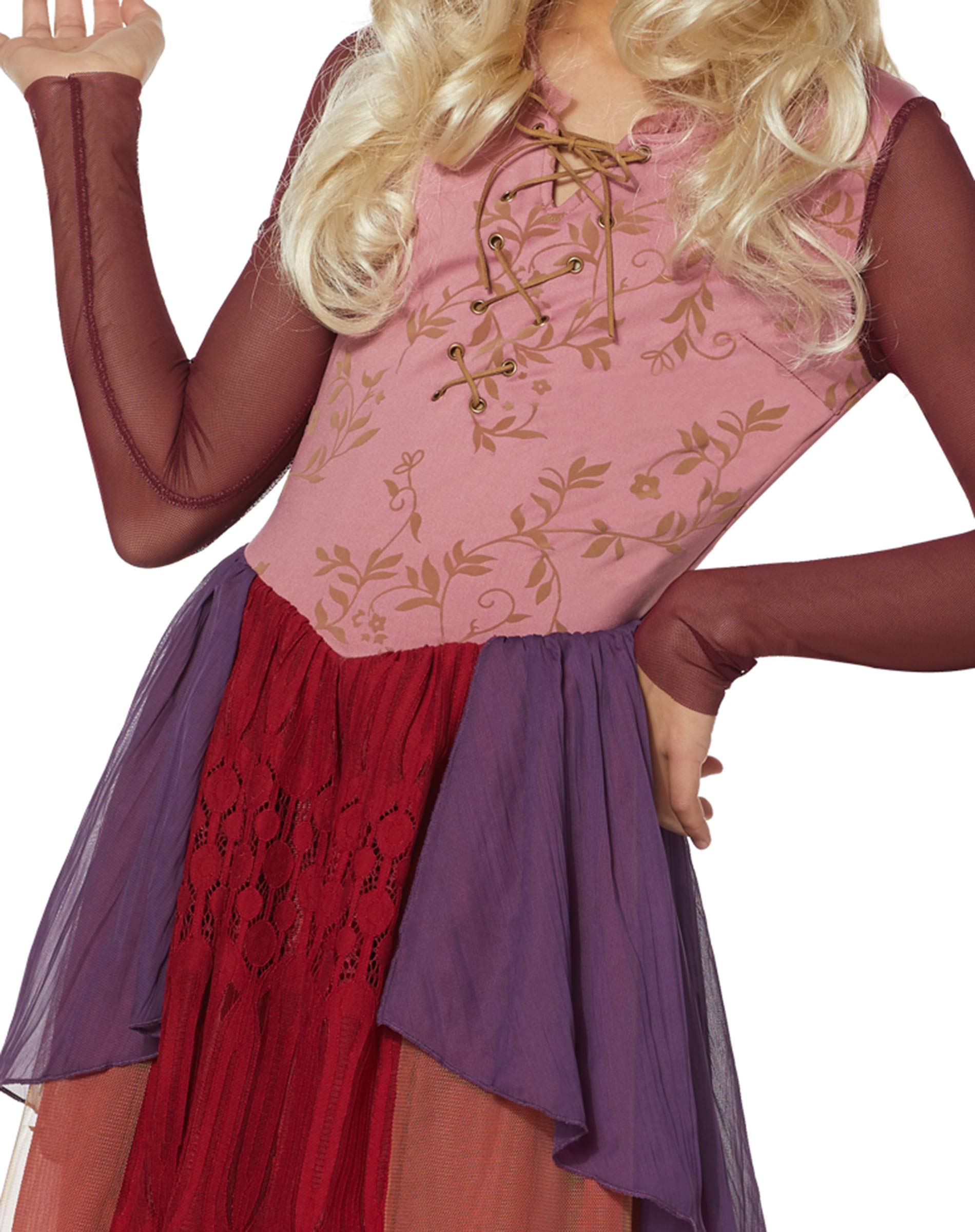 Disney Hocus Pocus Sarah Sanderson Witch Dress | Halloween Cosplay Costume for Teens