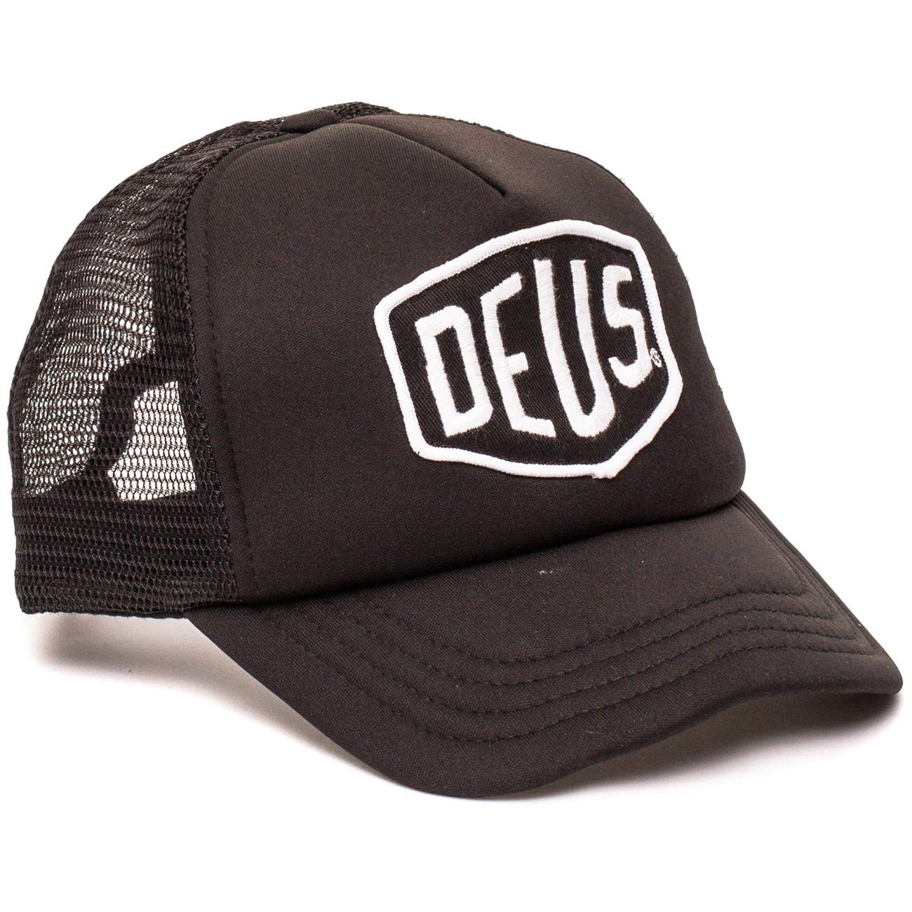 Deus Ex Machina Baylands Black Mesh Hat for Men & Women - Breathable Adjustable One Size Fits All - Perfect for Hiking, Running, and Outdoor Activities