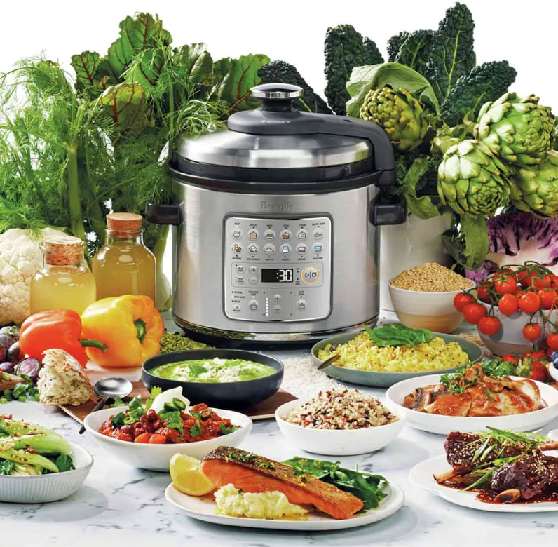 Breville Fast Slow Go 6L Multi-Functional Pressure Cooker | Electric Slow Cooker & Rice Cooker | Perfect for Meal Prep, Soups & Family Dinners