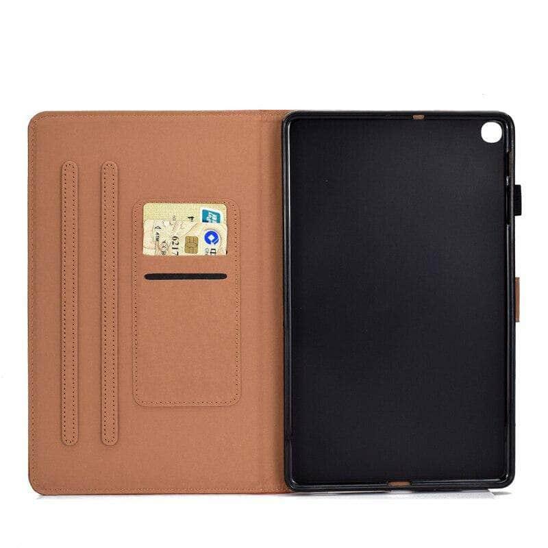 Samsung Galaxy Tab A7 Lite T220 T225 Case - Premium Matte Leather Cover with Stand for Business & Travel - Protective Sleeve for 8.7 Inch Tablet (2021 Model) - Perfect for Office, Commuting & Home Use