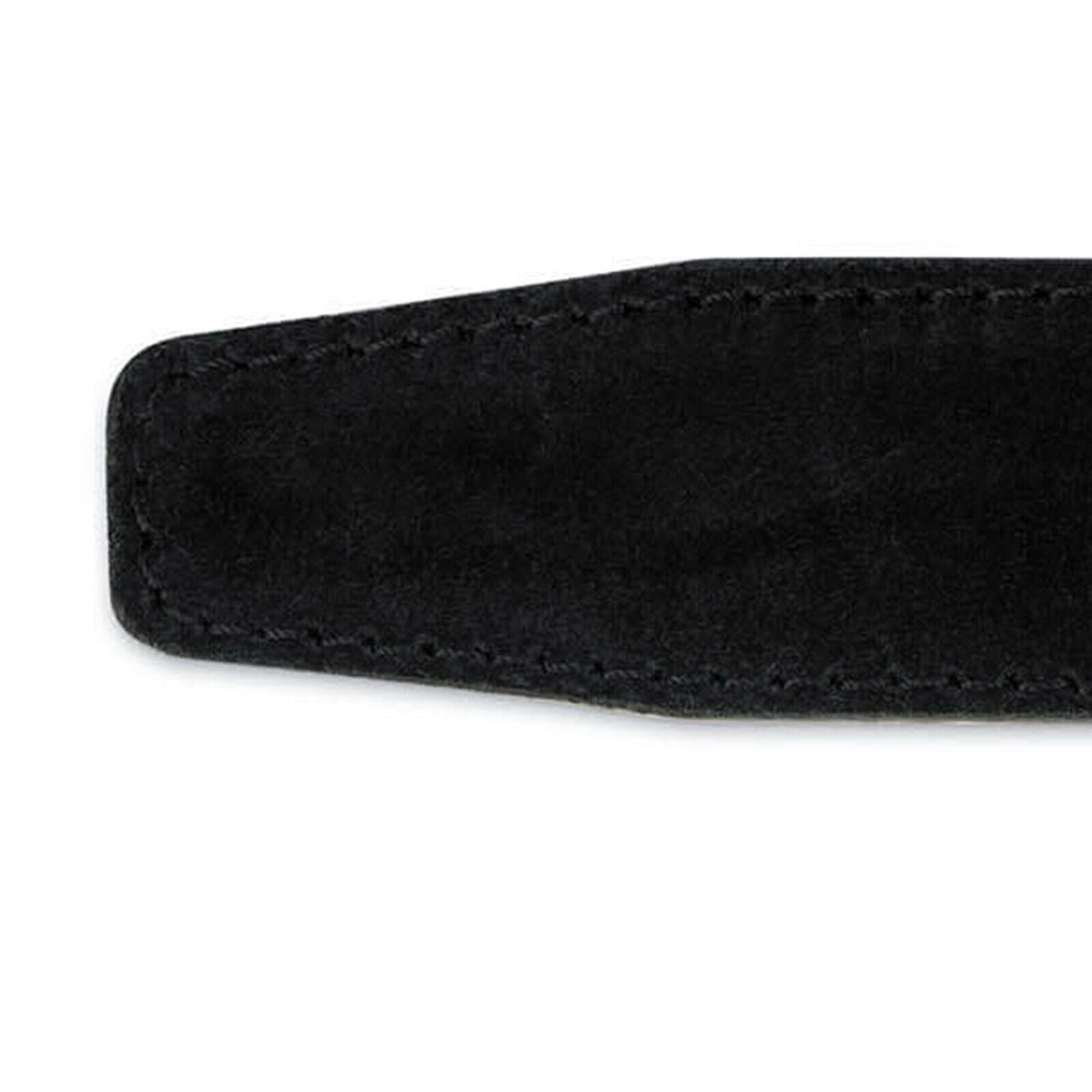 Genuine Leather Belt Strap for Dunhill Buckle - 35mm Black Suede Replacement | Perfect for Dress Pants, Business Attire & Formal Occasions