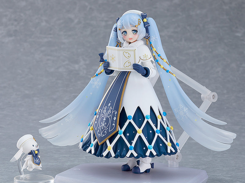 Figma EX 064 Snow Miku Glowing Snow Version Vocaloid Action Figure - Perfect for Anime Collectors & Winter-Themed Displays