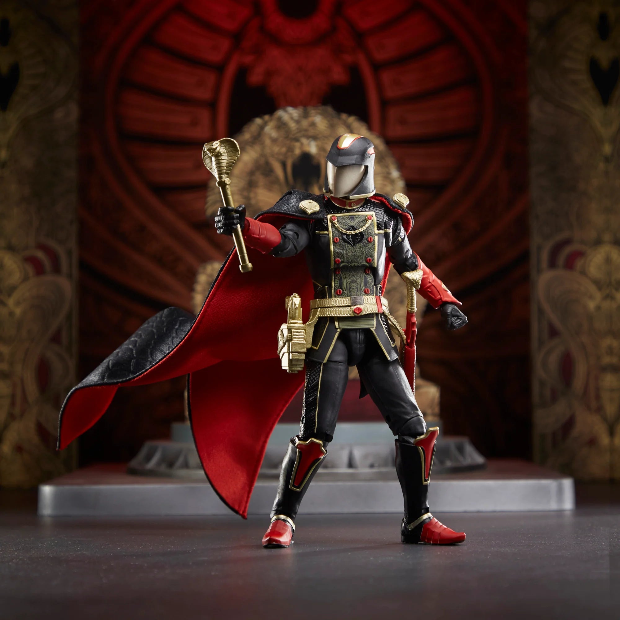 G.I. Joe Classified Series Snake Supreme Cobra Commander Action Figure - Premium Collectible Toy for Display & Play - Perfect for Fans, Collectors & Gift Giving