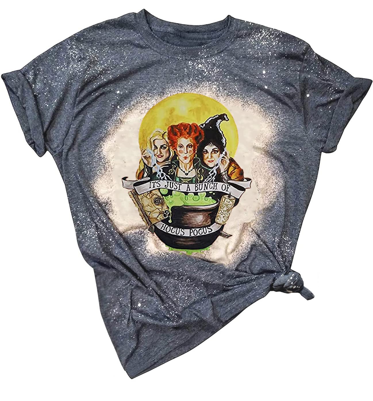 Funny Hocus Pocus Halloween T-Shirt for Women - Sanderson Sisters Graphic Costume Tee | Perfect for Halloween Parties, Cosplay & Witch-Themed Events